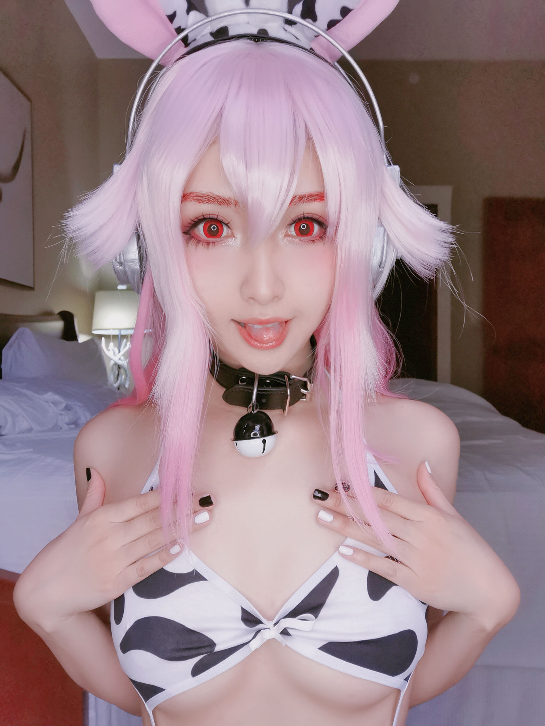 [福利COS] MisswarmJ - Super Sonico/(58P)