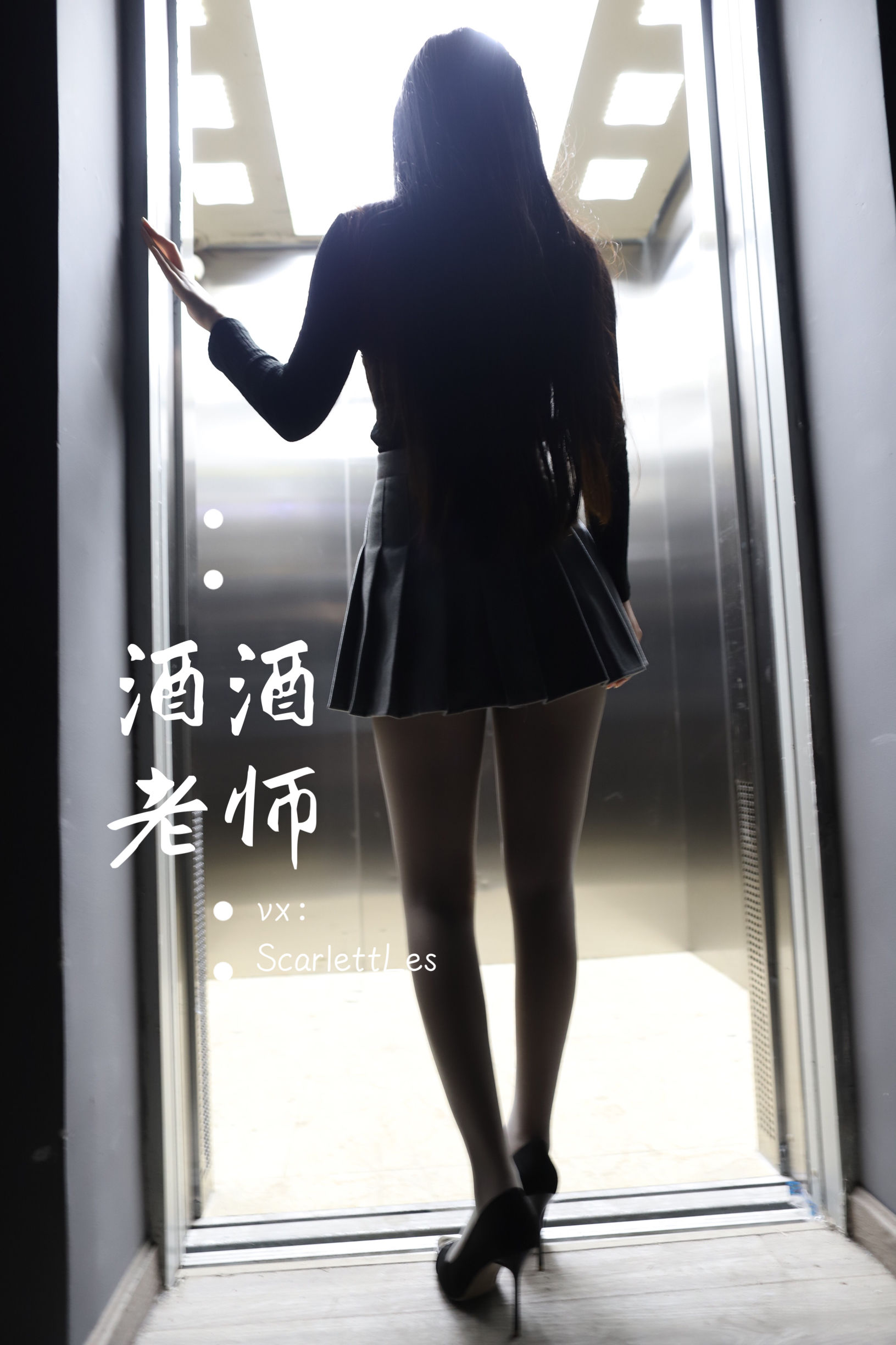 [福利COS] 酒酒老师 - 老师的电梯灰丝秘事/(65P)