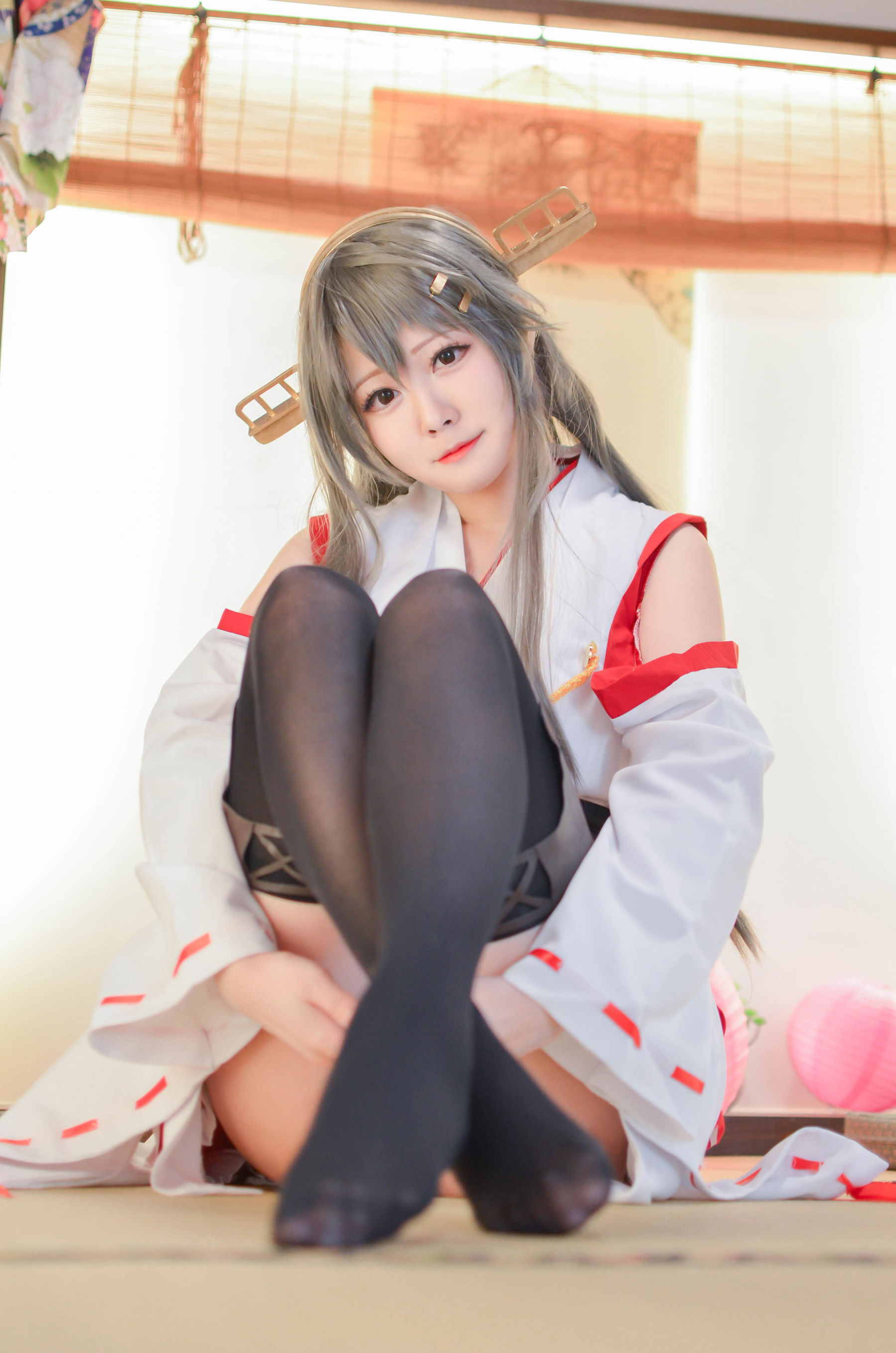 [网红COS] COS妹子Arty亞緹 - 艦これ はるな Haruna/(52P)