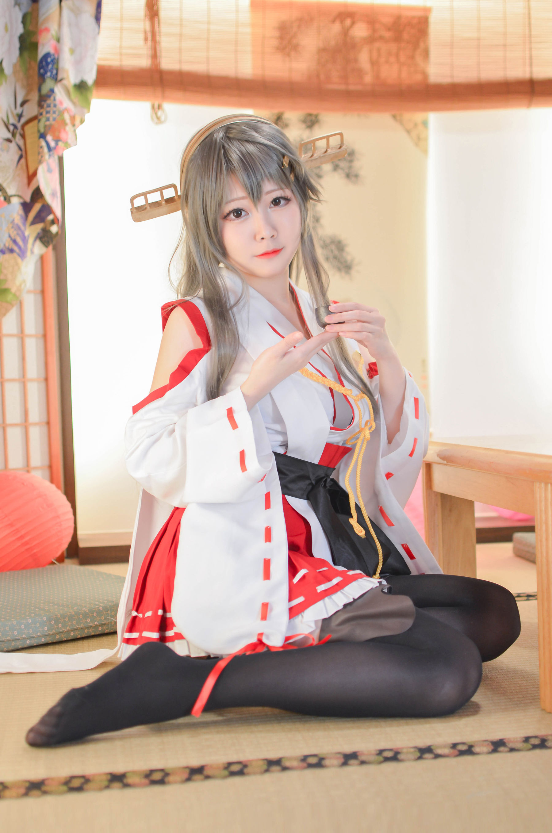 [网红COS] COS妹子Arty亞緹 - 艦これ はるな Haruna/(52P)