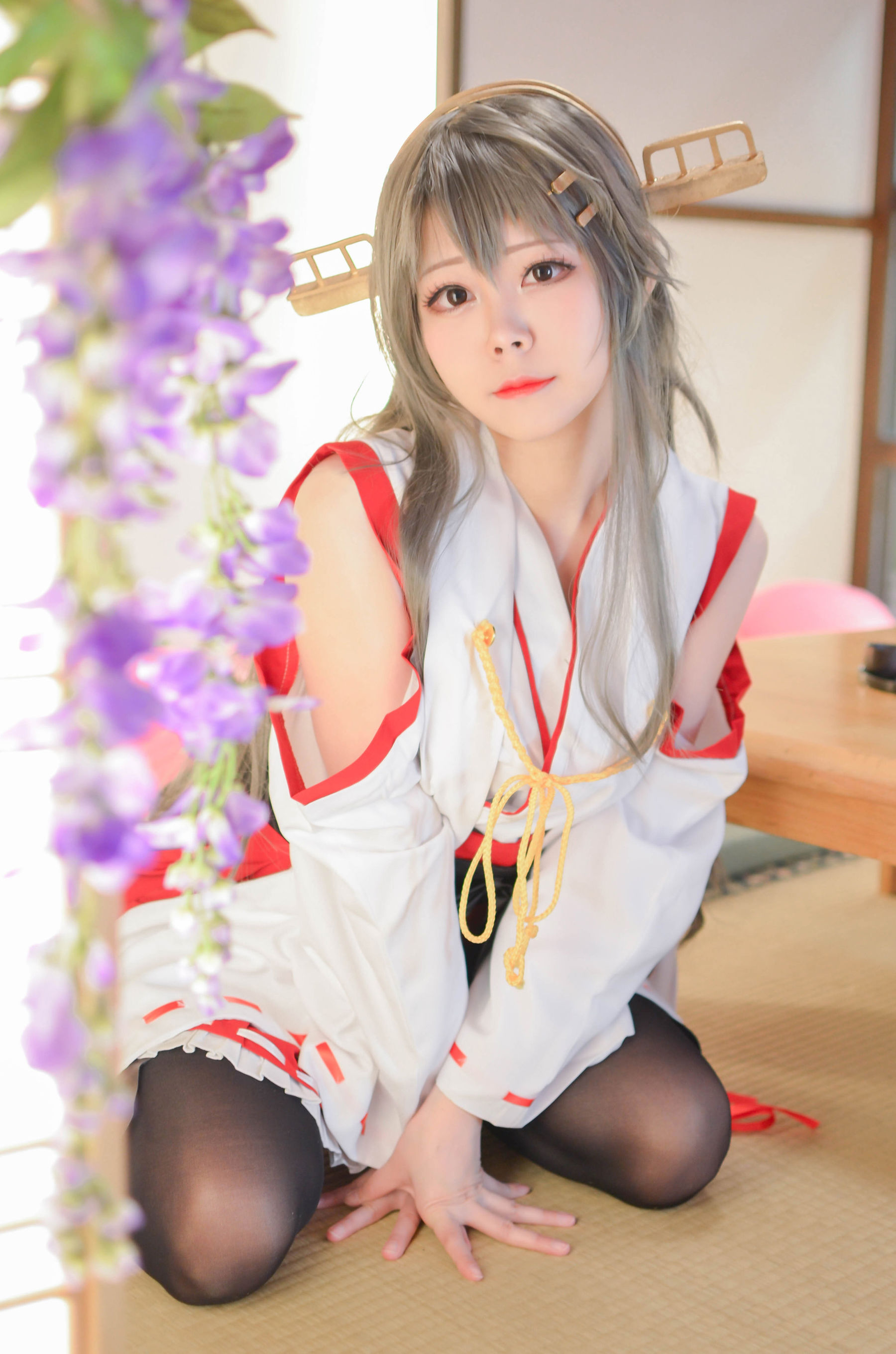 [网红COS] COS妹子Arty亞緹 - 艦これ はるな Haruna/(52P)