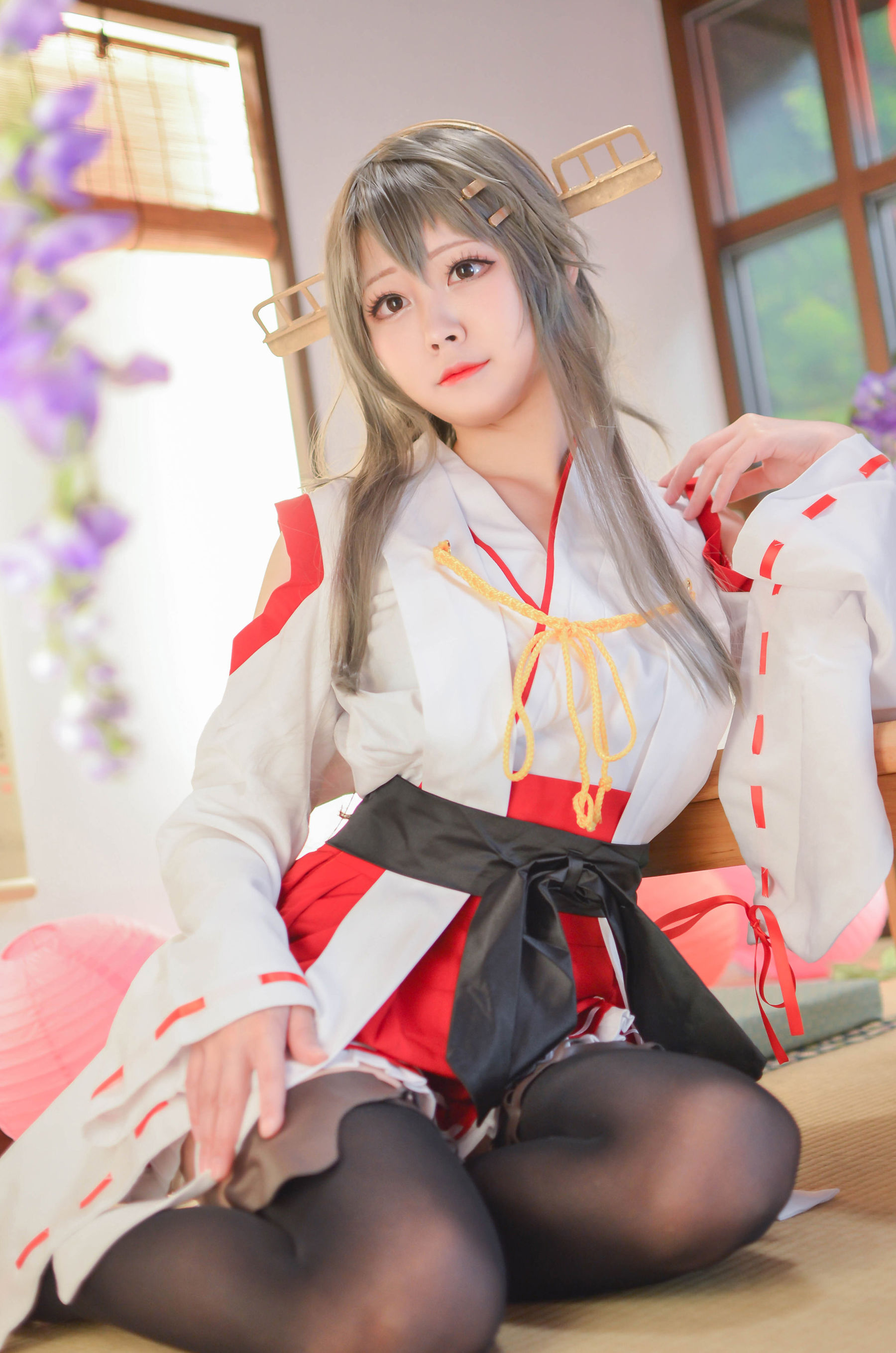 [网红COS] COS妹子Arty亞緹 - 艦これ はるな Haruna/(52P)