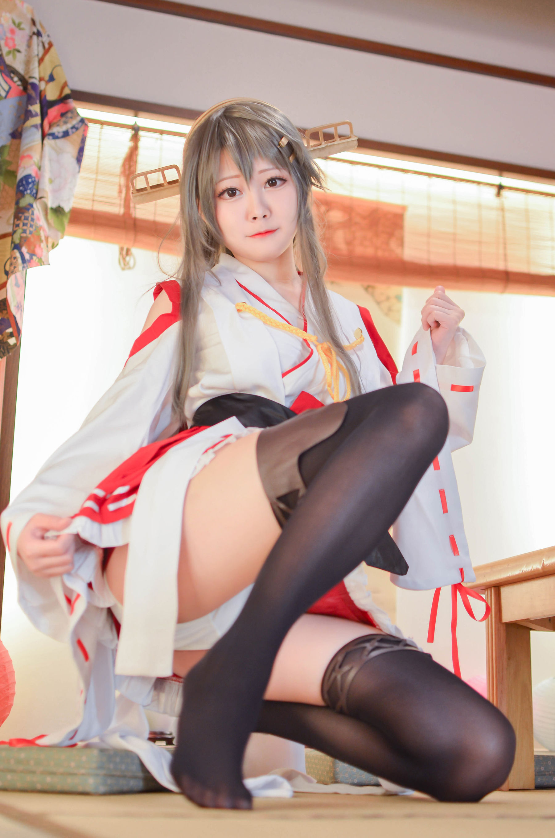 [网红COS] COS妹子Arty亞緹 - 艦これ はるな Haruna/(52P)