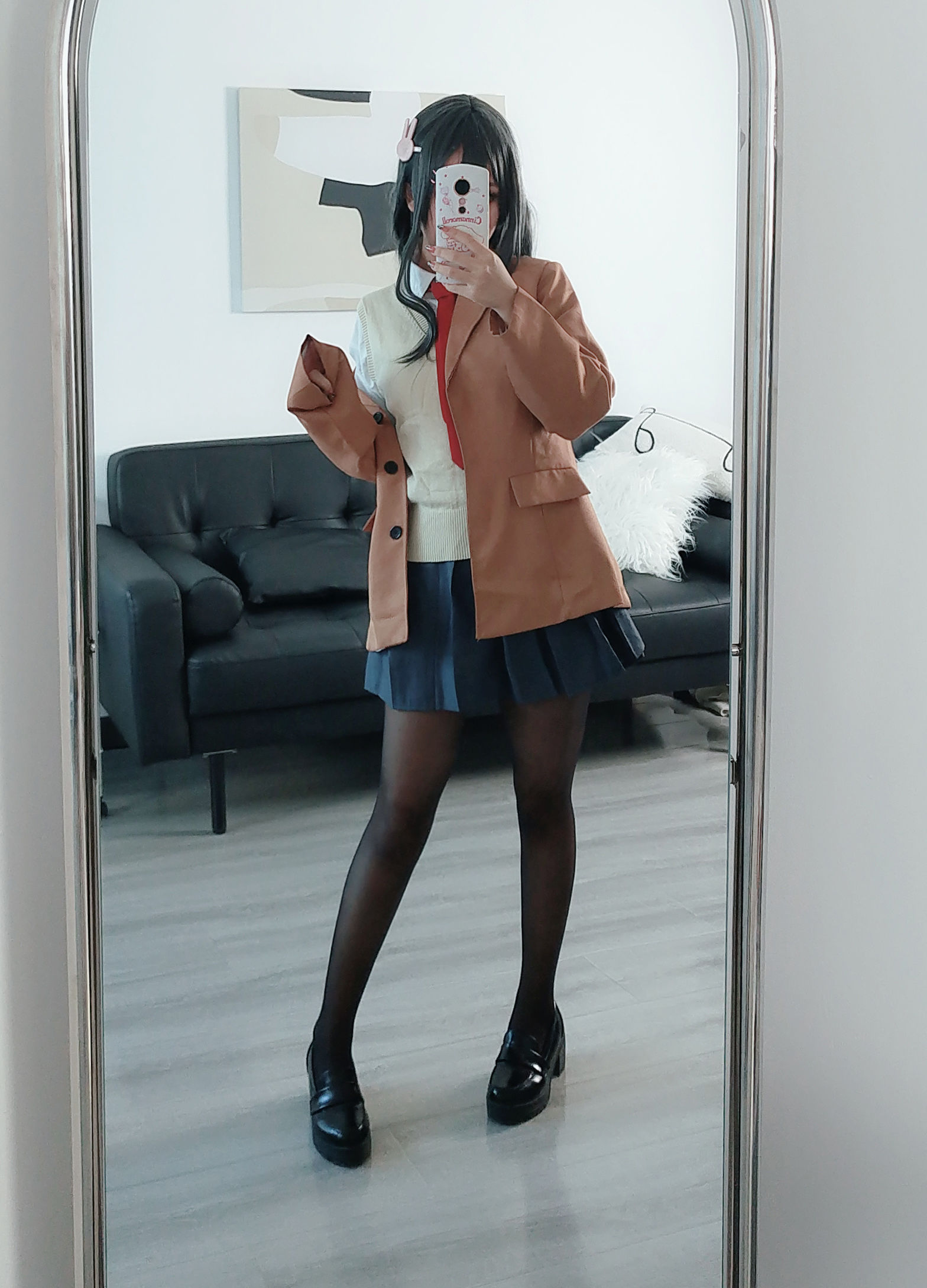 [网红COS] Cosplay日奈娇 - 麻衣校服/(75P)