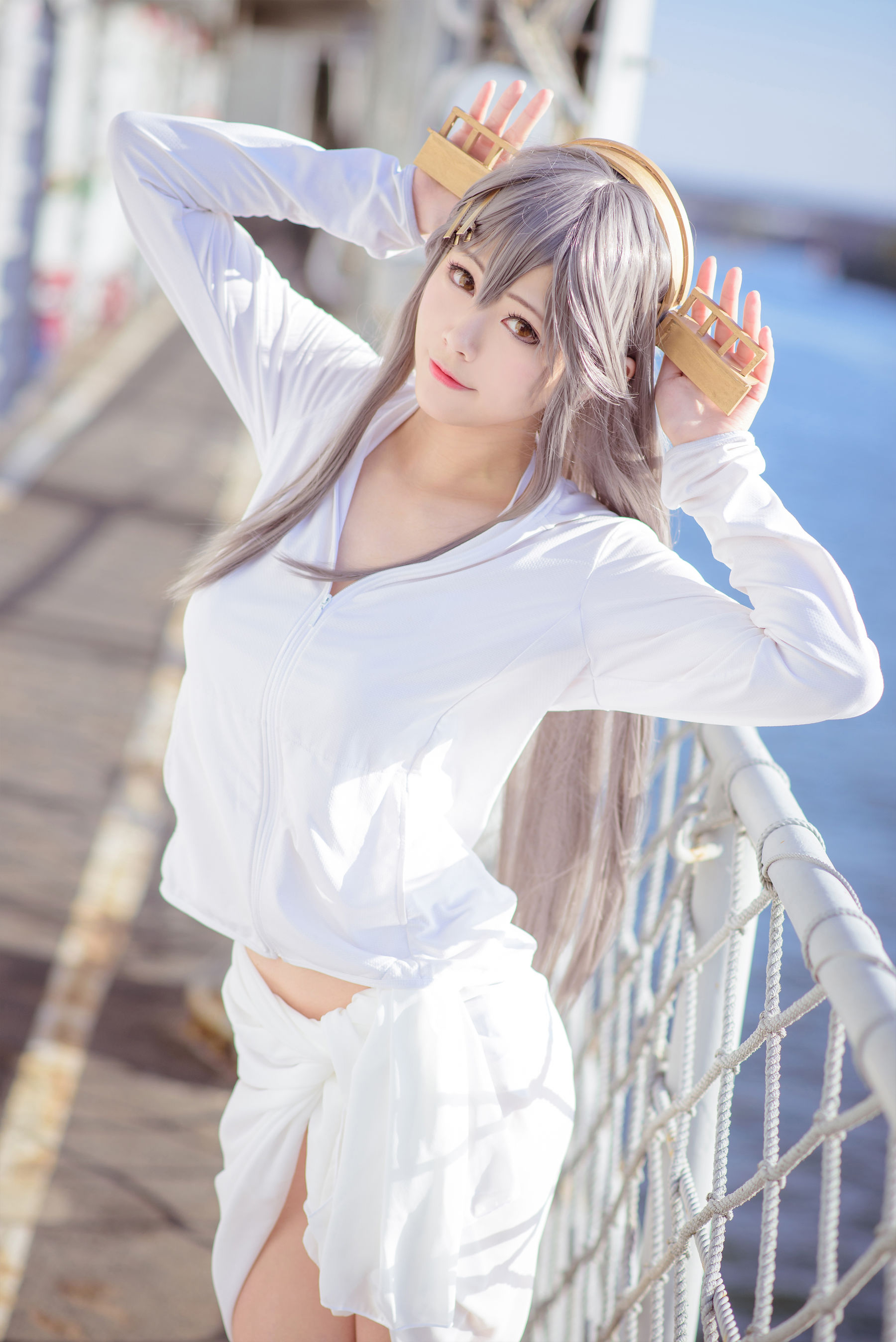 [网红COS] COS妹子Arty亞緹 - 艦これ はるな Haruna/(52P)