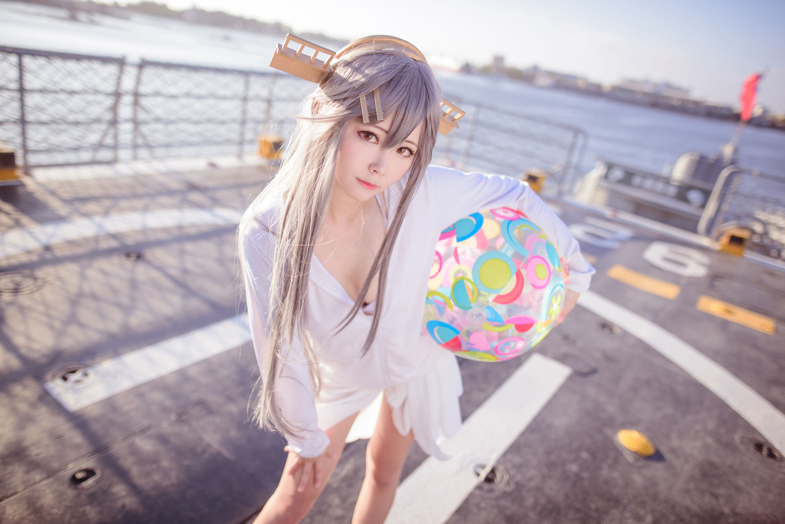 [网红COS] COS妹子Arty亞緹 - 艦これ はるな Haruna/(52P)