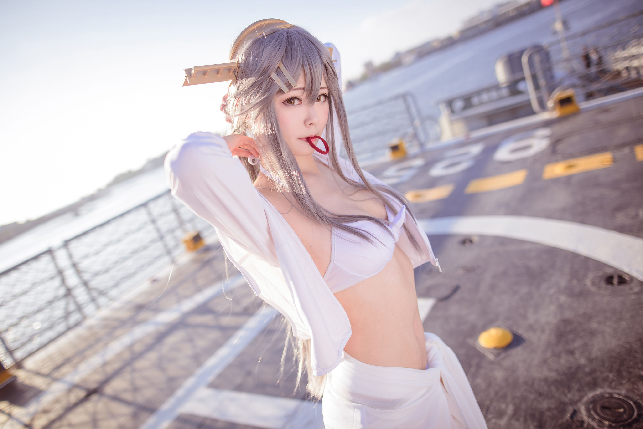 [网红COS] COS妹子Arty亞緹 - 艦これ はるな Haruna/(52P)