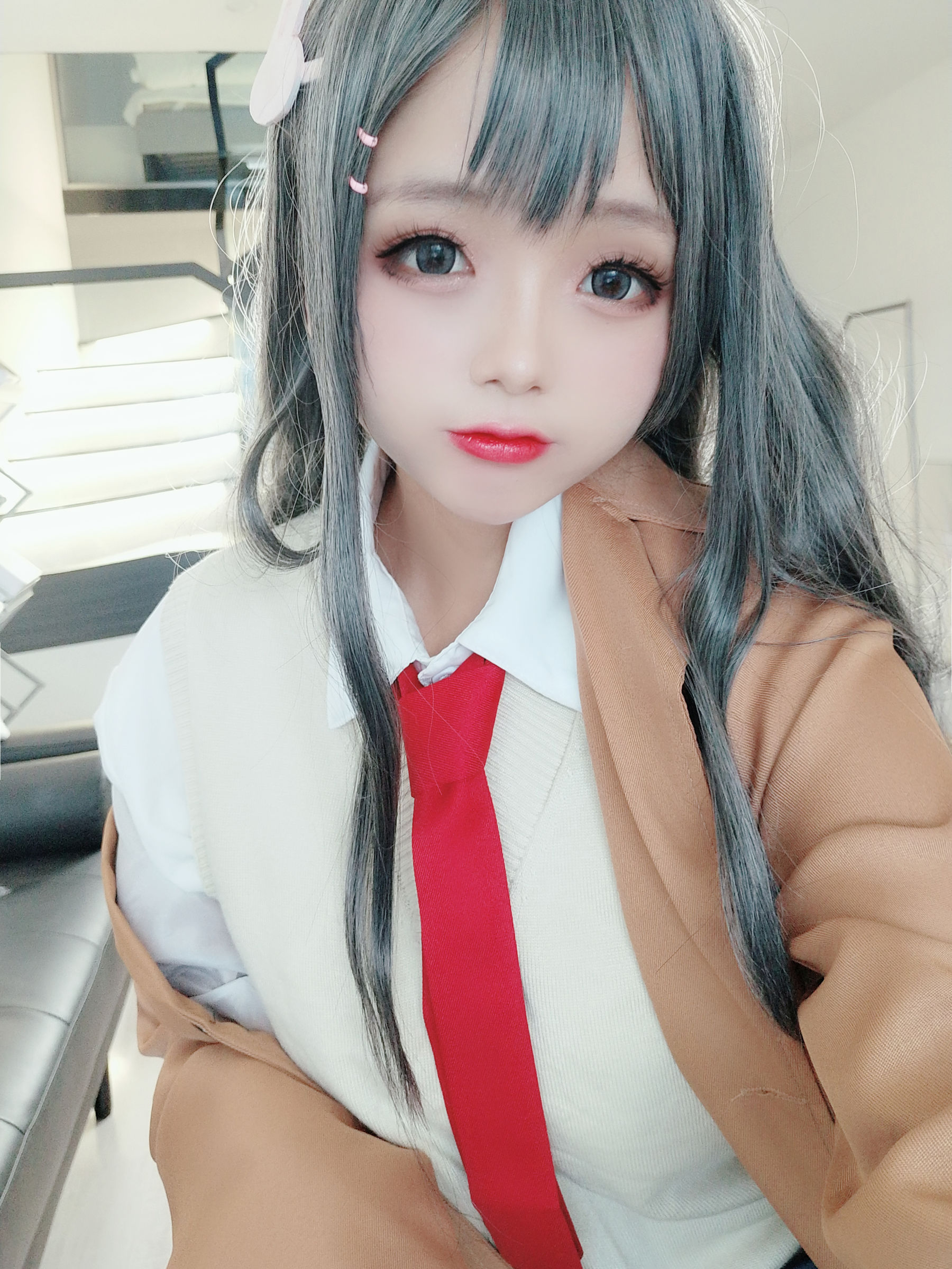 [网红COS] Cosplay日奈娇 - 麻衣校服/(75P)