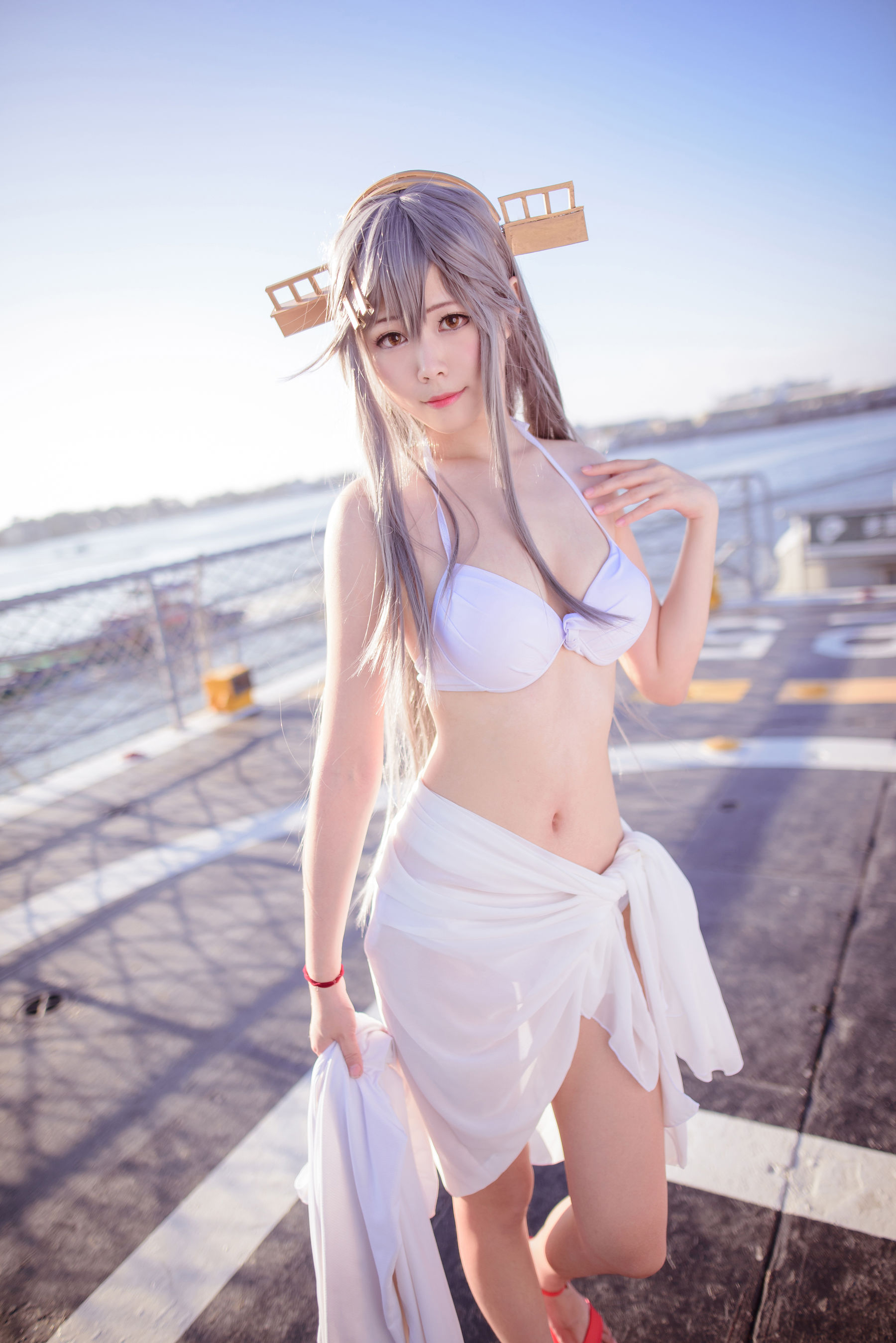 [网红COS] COS妹子Arty亞緹 - 艦これ はるな Haruna/(52P)