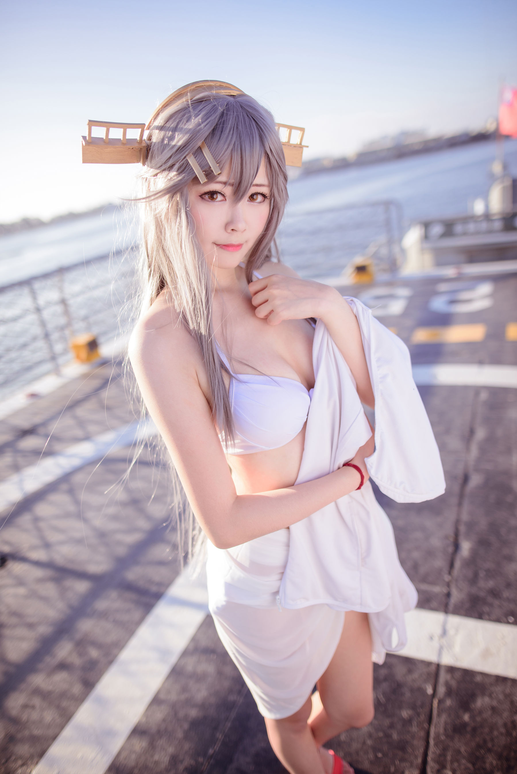 [网红COS] COS妹子Arty亞緹 - 艦これ はるな Haruna/(52P)