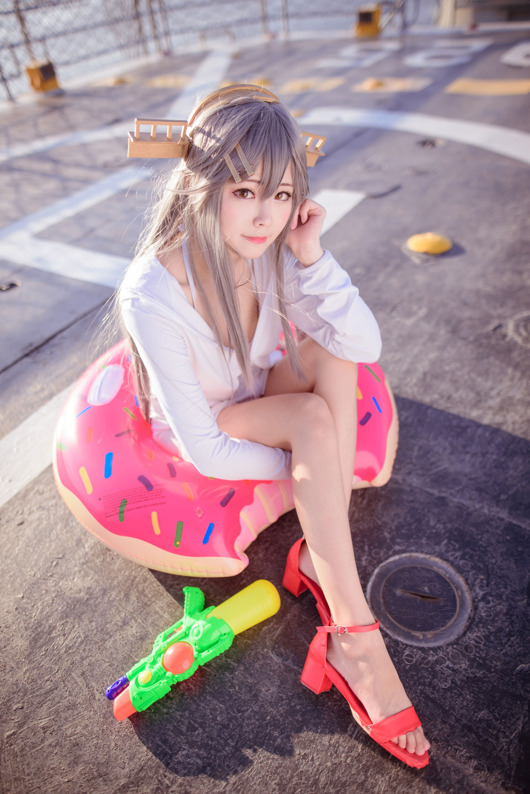 [网红COS] COS妹子Arty亞緹 - 艦これ はるな Haruna/(52P)