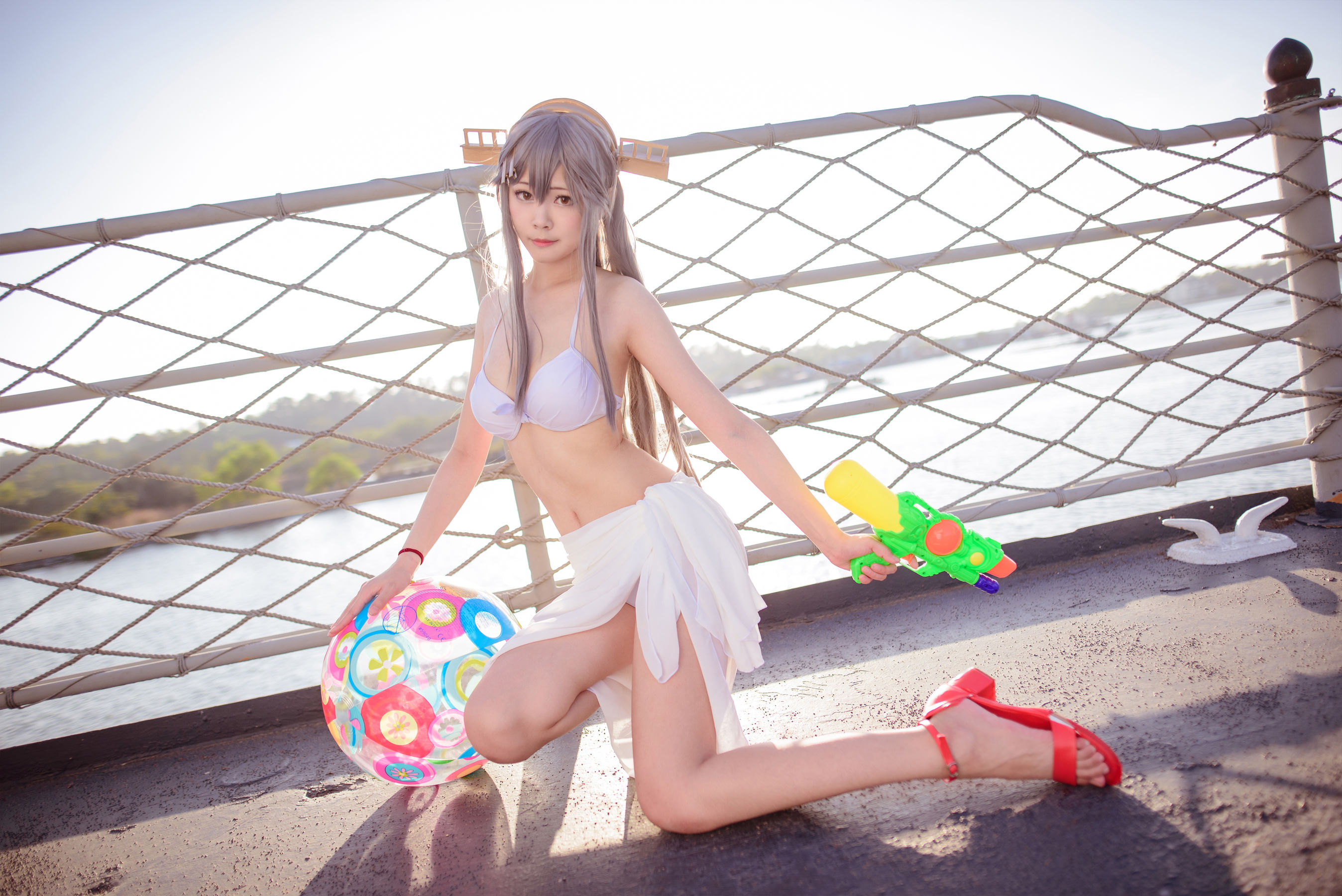 [网红COS] COS妹子Arty亞緹 - 艦これ はるな Haruna/(52P)