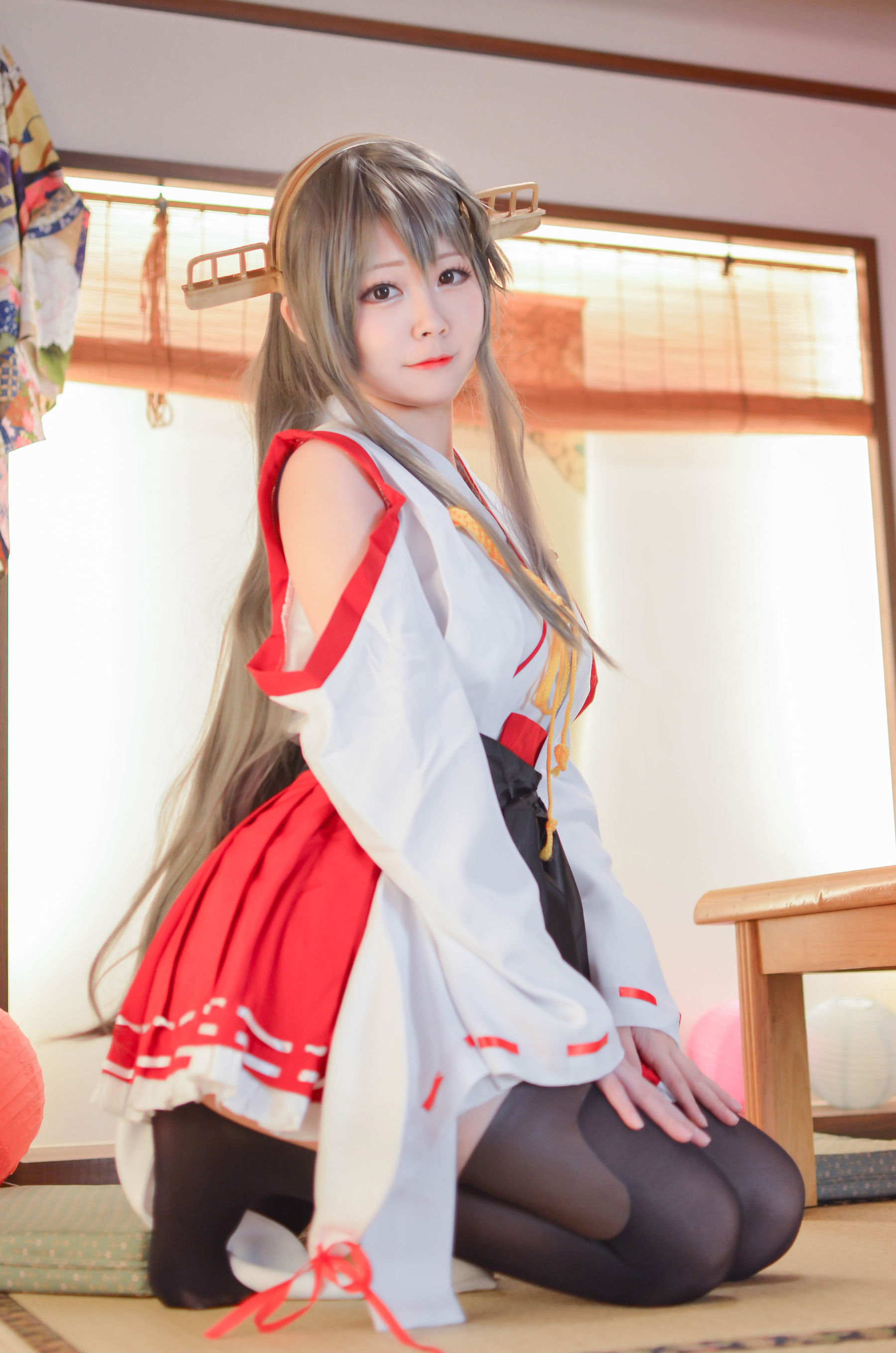 [网红COS] COS妹子Arty亞緹 - 艦これ はるな Haruna/(52P)