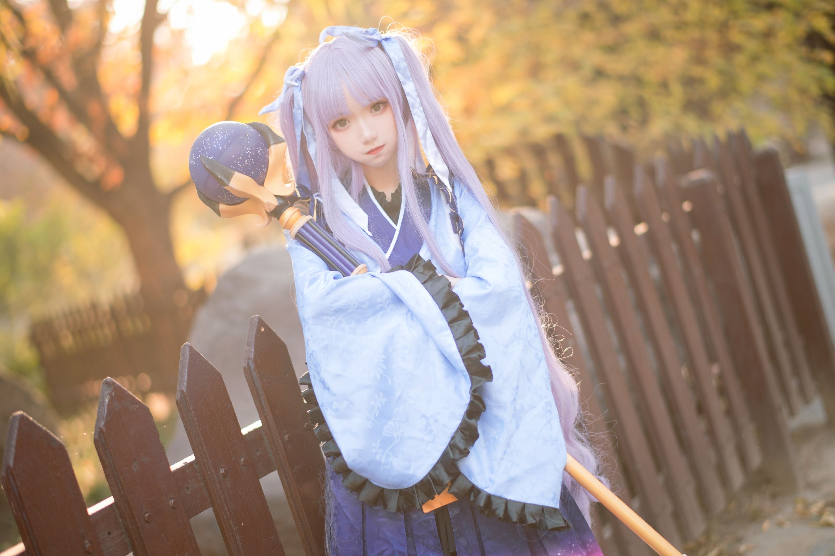 [网红COS] 花柒Hana - 镜华小仓唯/(18P)