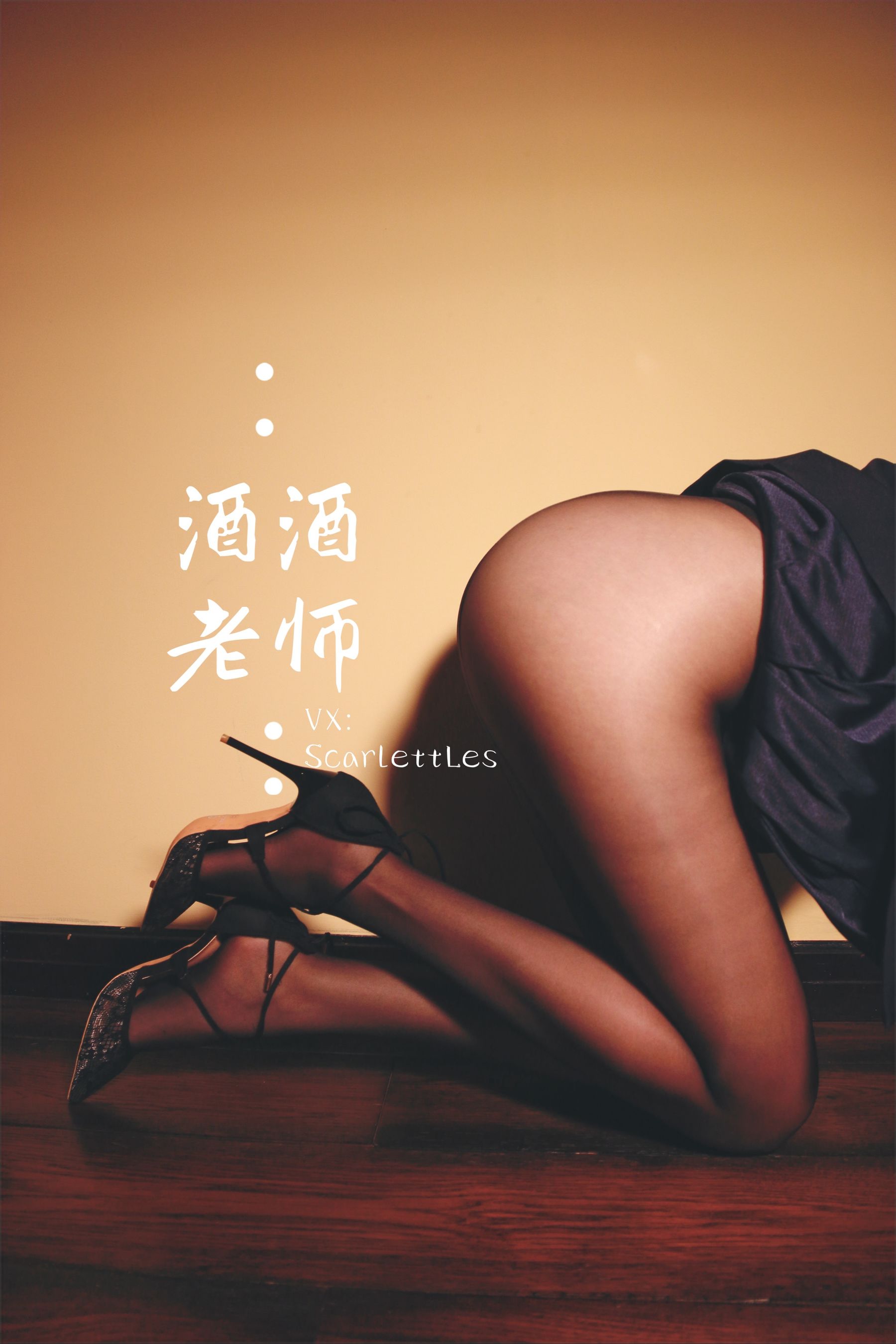 [网红COS] 酒酒老师 - 蕾丝高跟，足尖舞蹈/(59P)