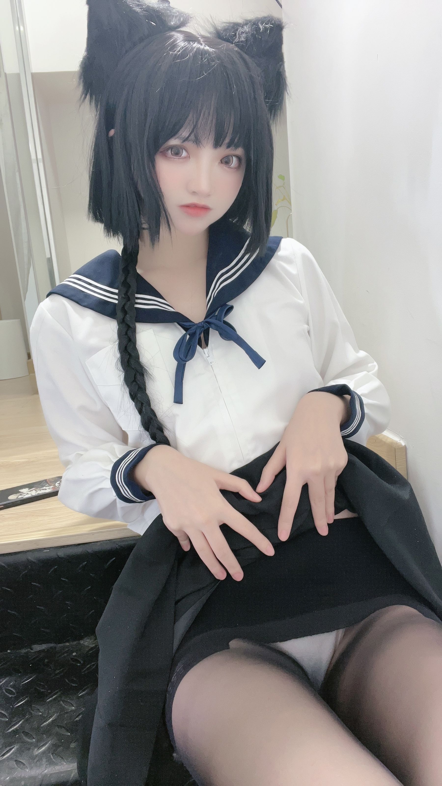 [福利COS] 疯猫ss - 制服少女/(80P)