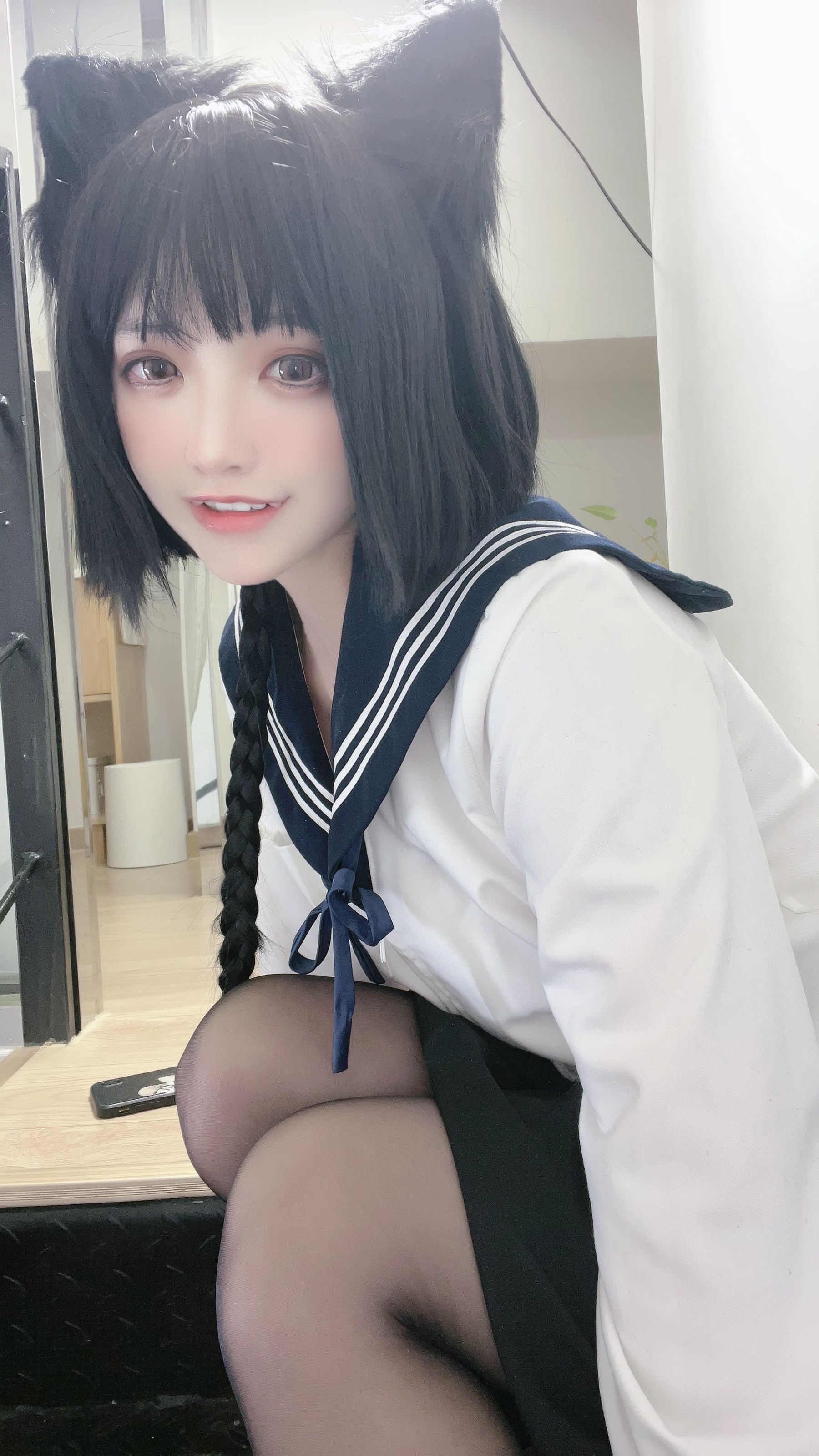 [福利COS] 疯猫ss - 制服少女/(80P)