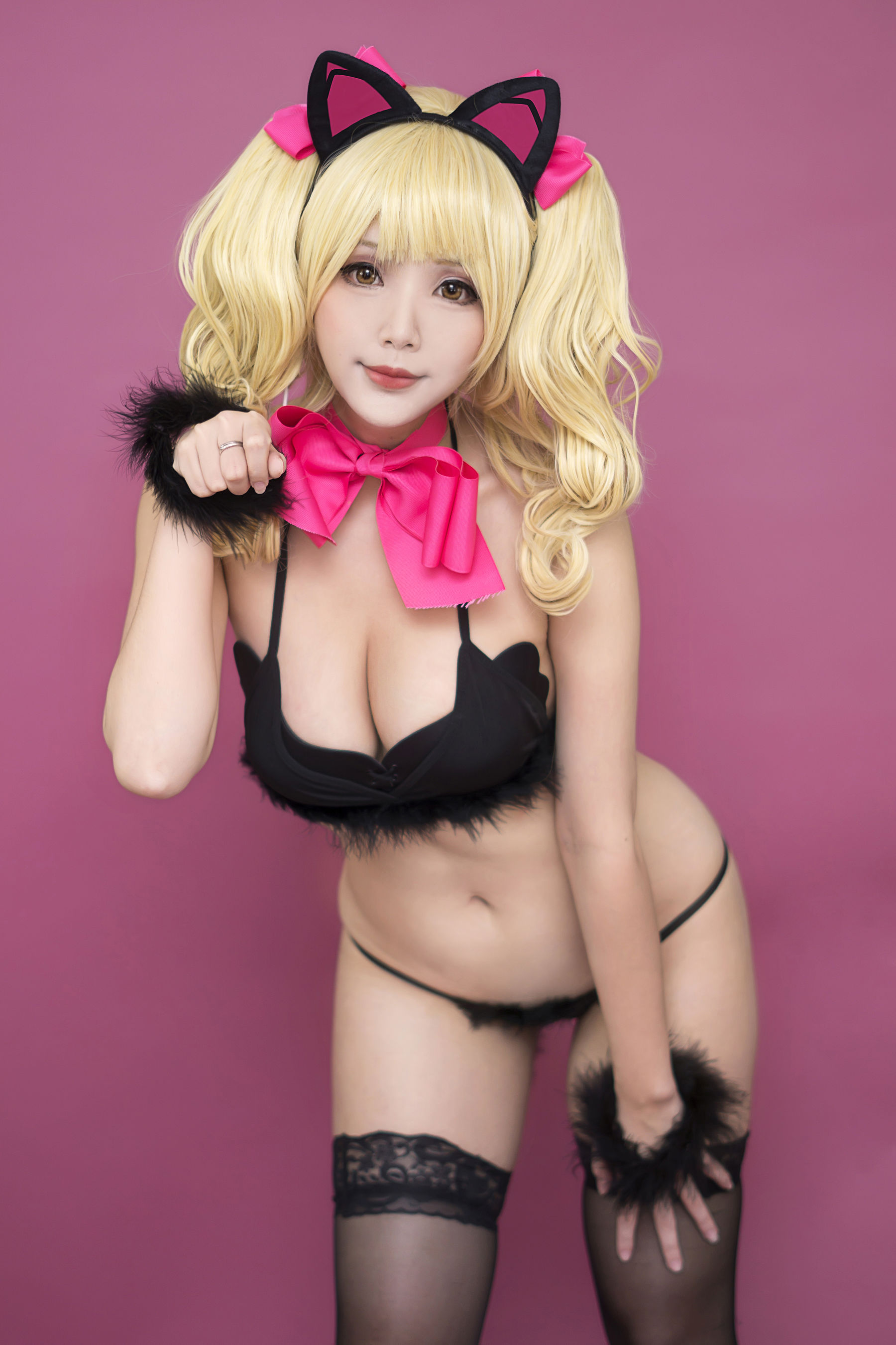 [福利COS] 越裔正妹Hana bunny - Black Cat D.Va (Overwatch)/(13P)