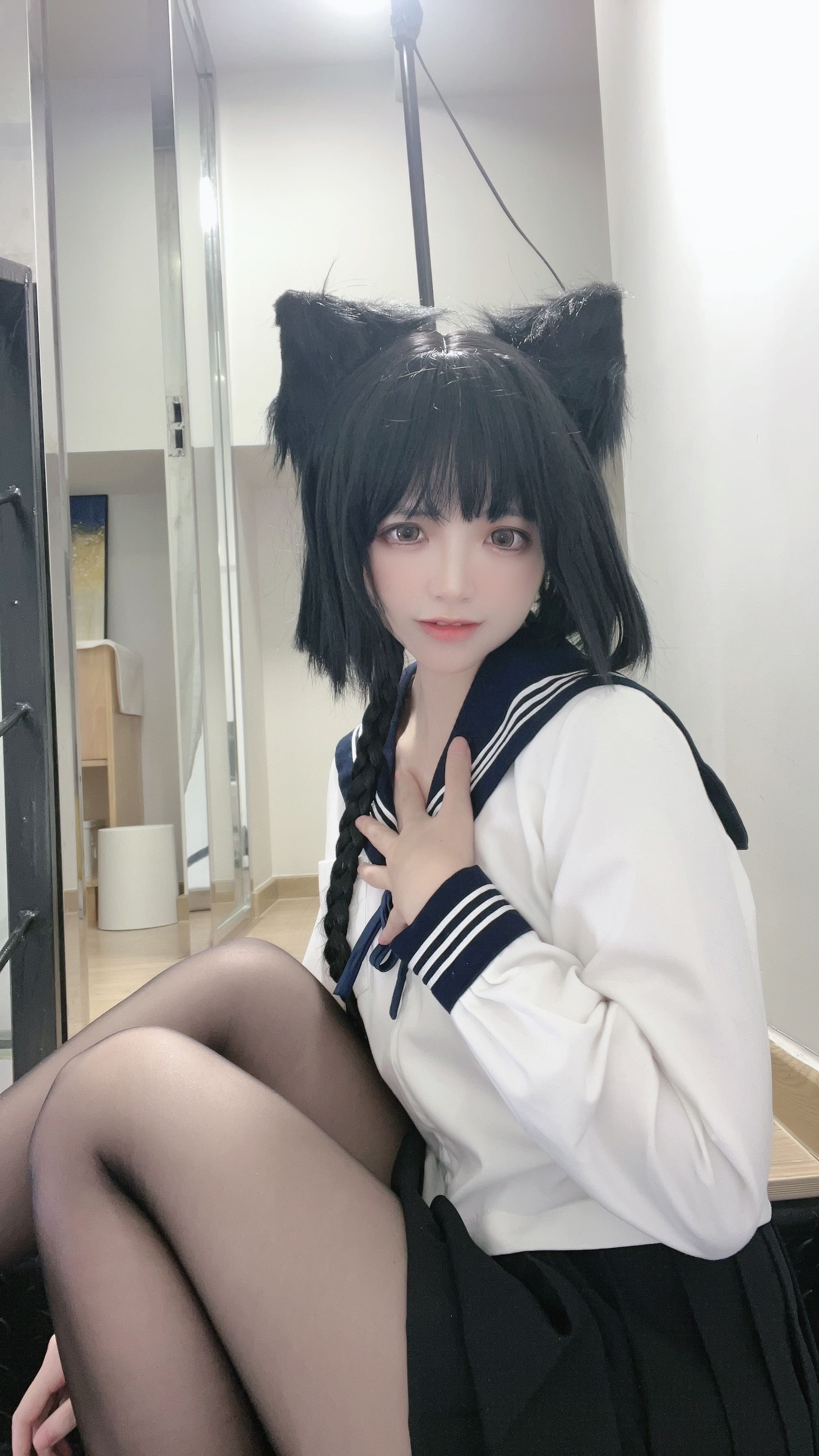 [福利COS] 疯猫ss - 制服少女/(80P)