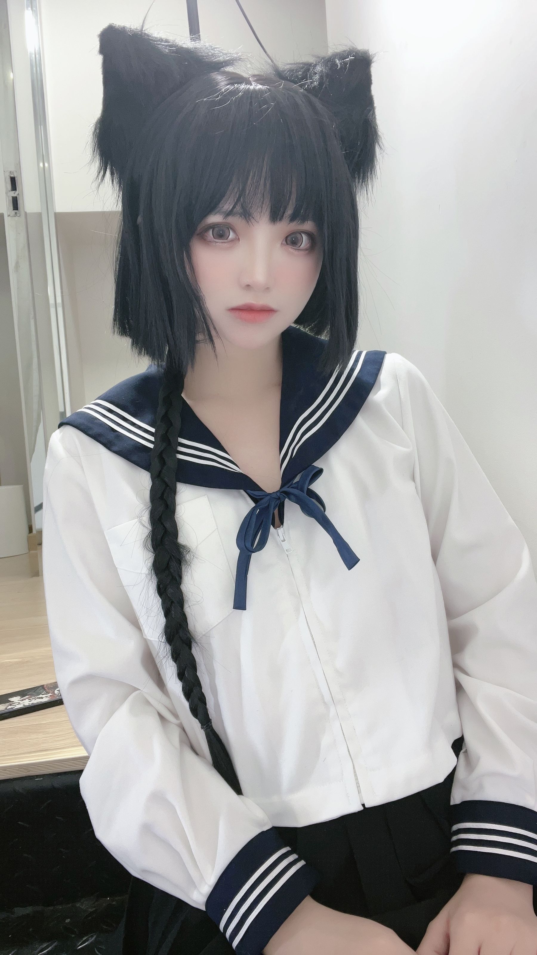 [福利COS] 疯猫ss - 制服少女/(80P)