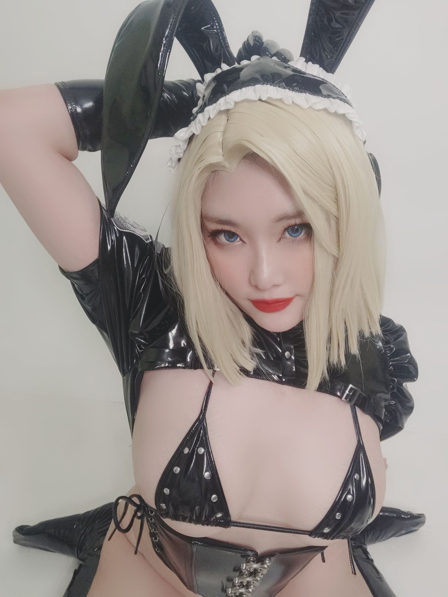 [福利COS] Sunnyvier - android 18 latex maid/(169P)