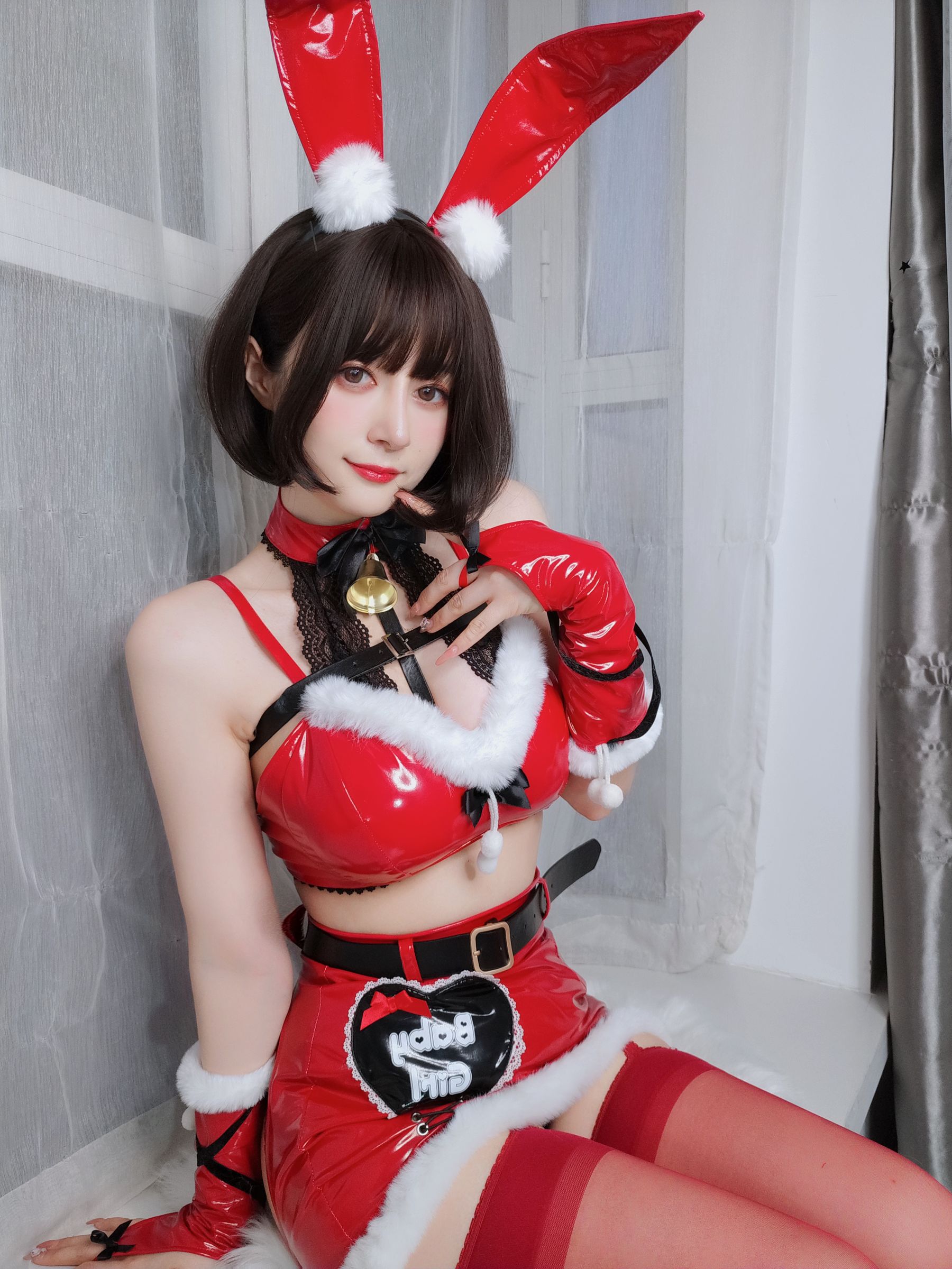 [福利COS] Coser小姐姐白银 - Christmas Bunny/(75P)