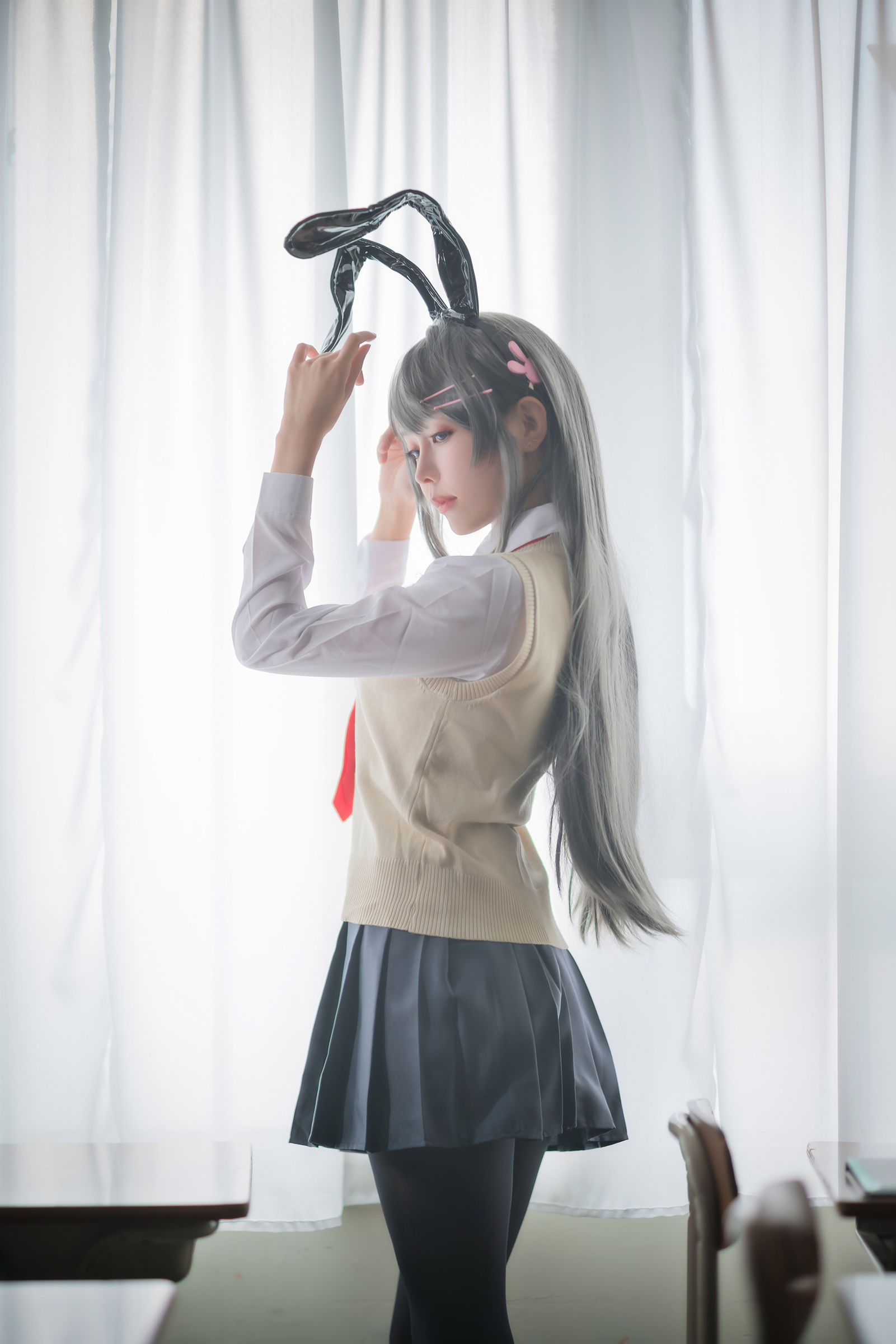 [福利COS] Ely_eee(ElyEE子) - 麻衣学姊/(50P)