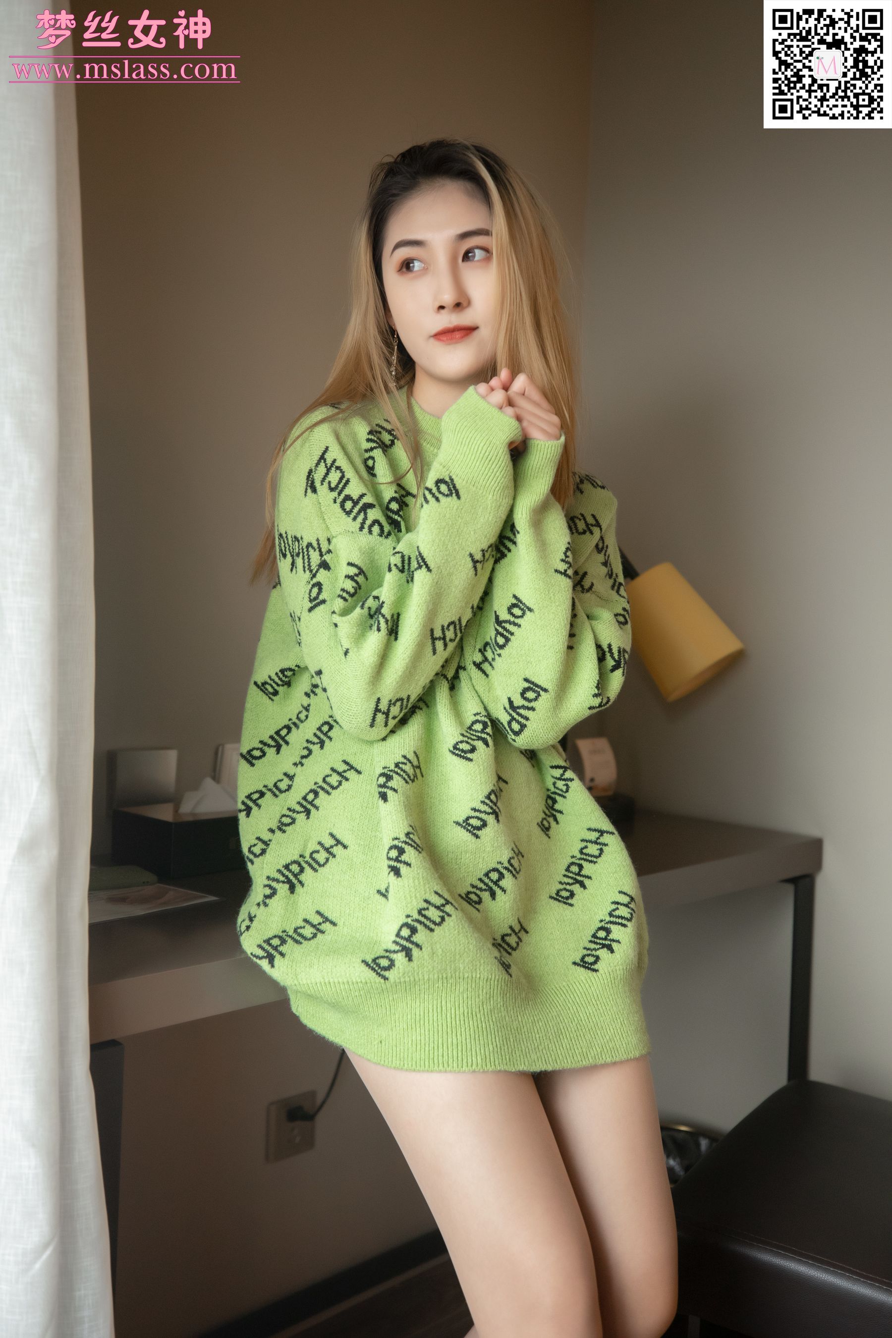 [梦丝女神MSLASS]  小允儿 喜欢绿绿的衣服/(64P)