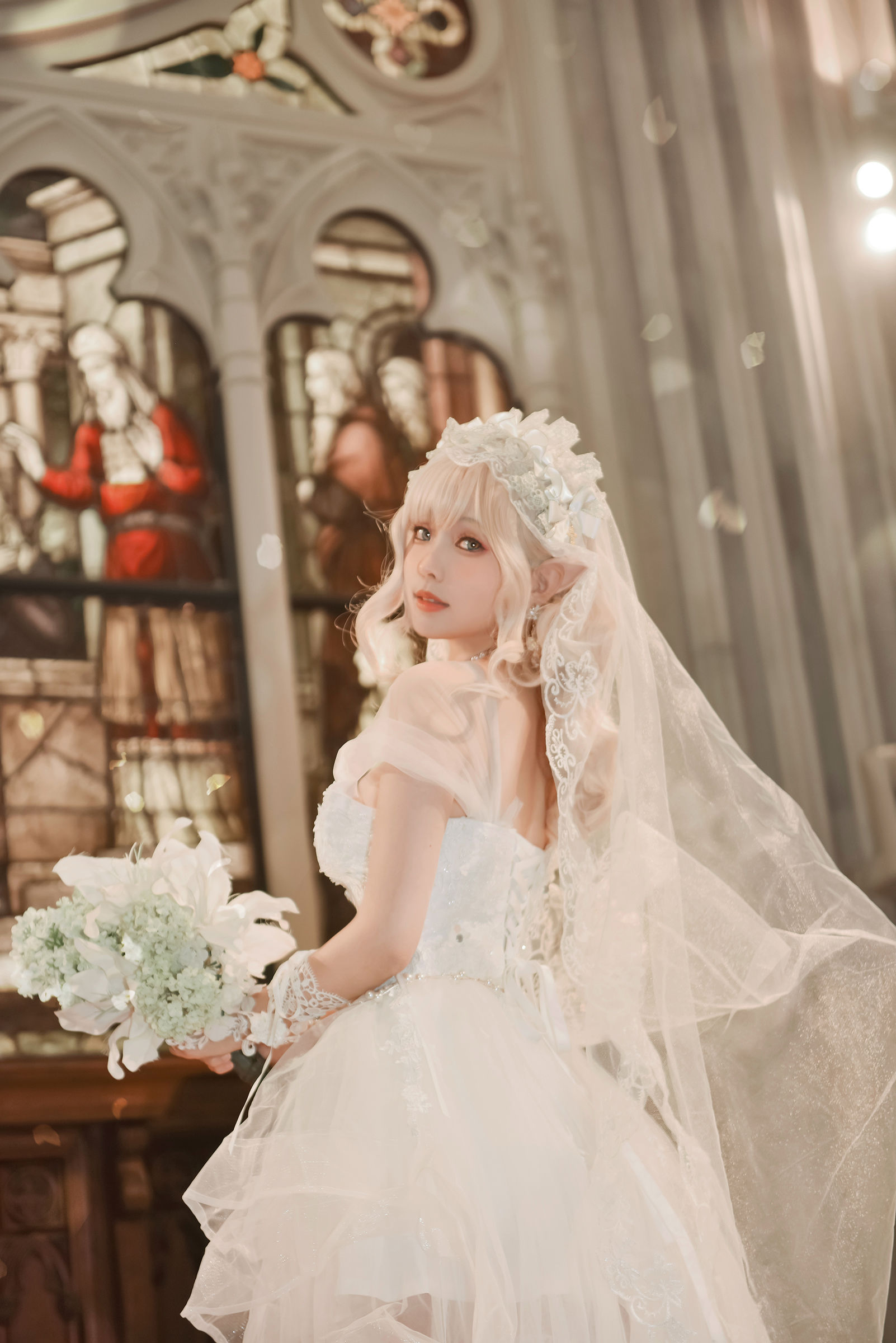 [福利COS] Ely_eee(ElyEE子) - Bride & Lingerie/(65P)