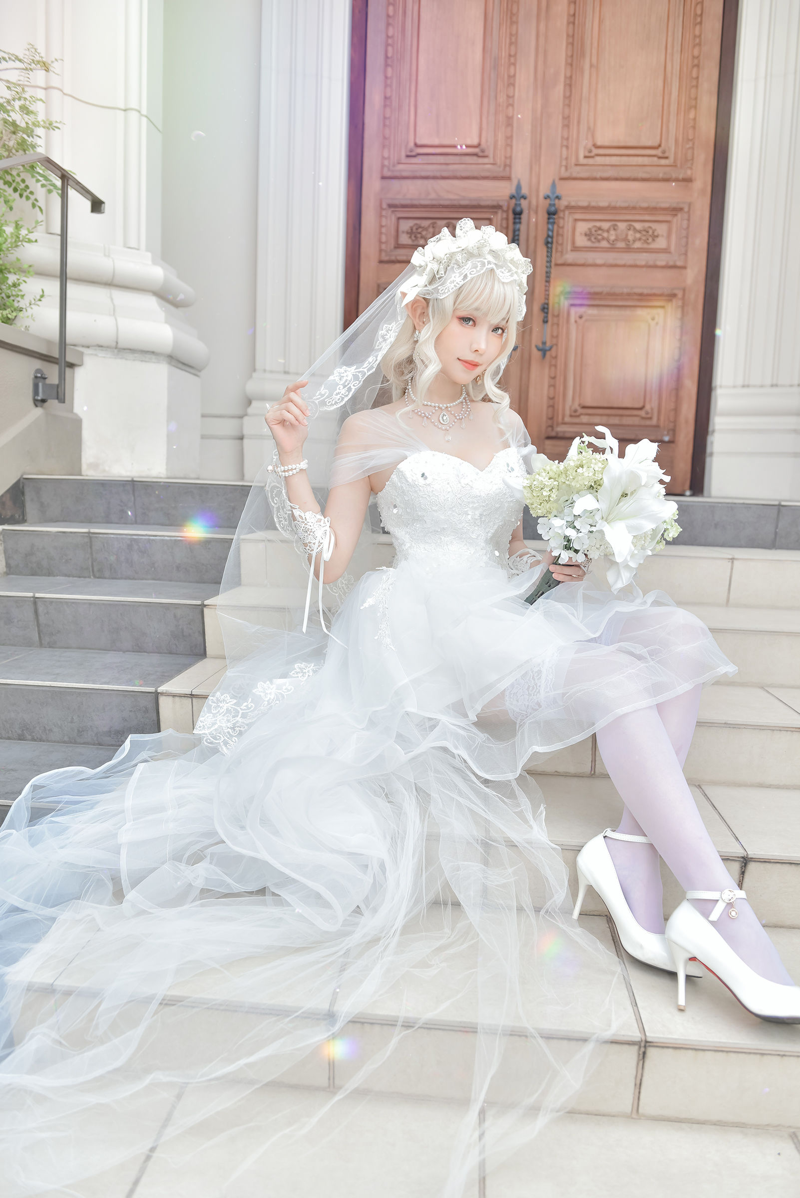 [福利COS] Ely_eee(ElyEE子) - Bride & Lingerie/(65P)