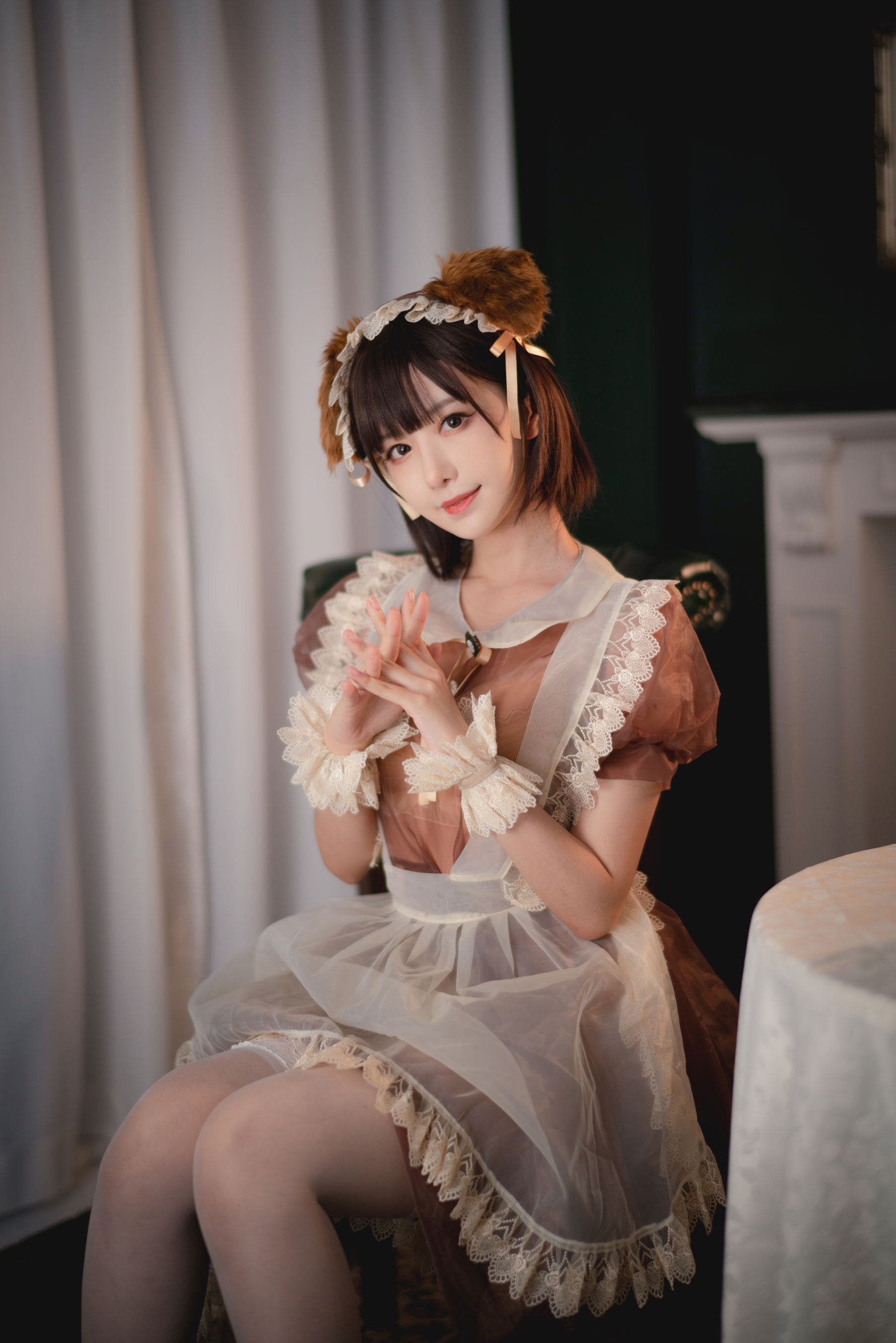 [福利COS] Shika小鹿鹿 - 透明女仆/(22P)