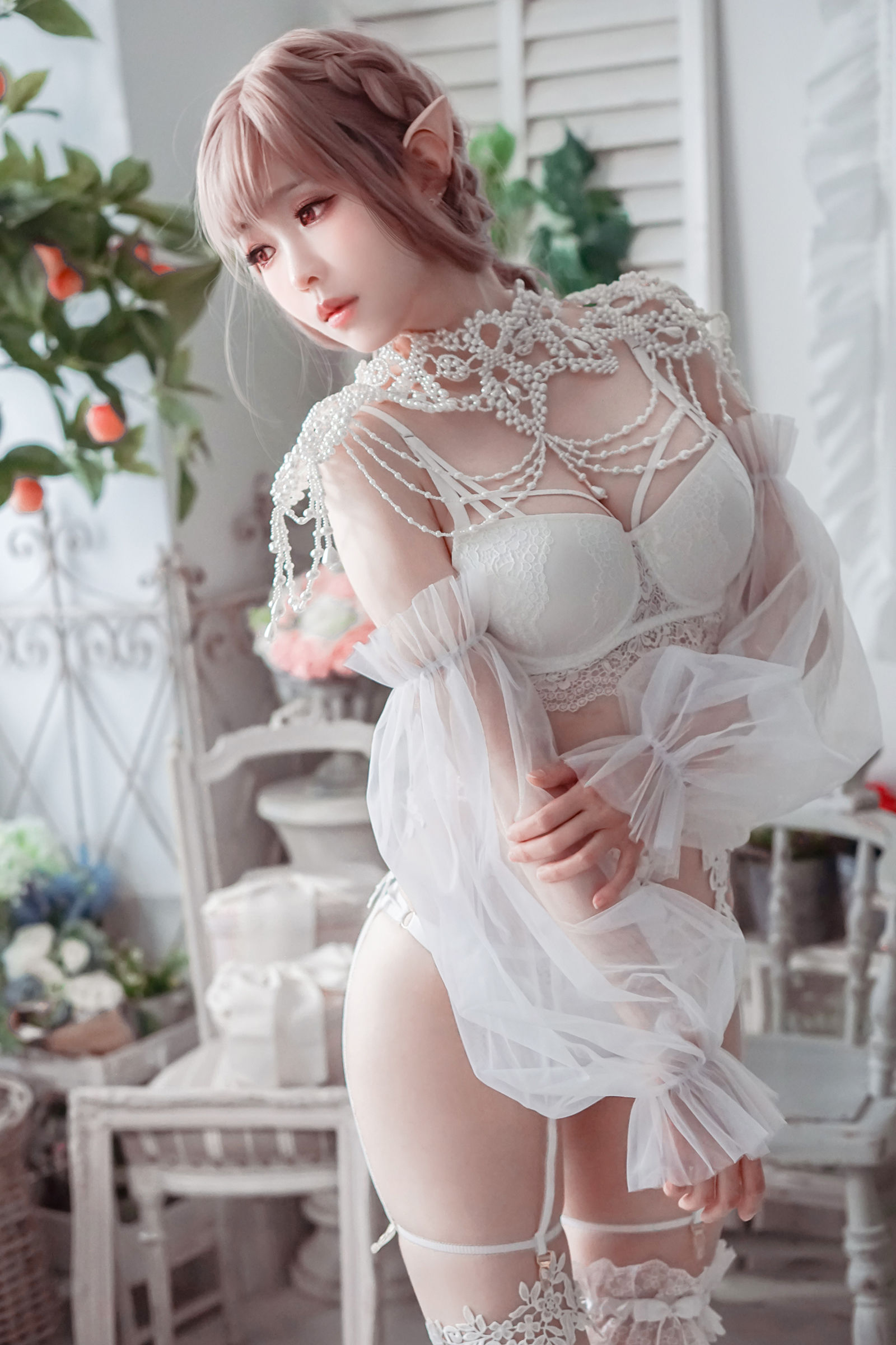 [福利COS] Ely_eee(ElyEE子) - Bride & Lingerie/(65P)