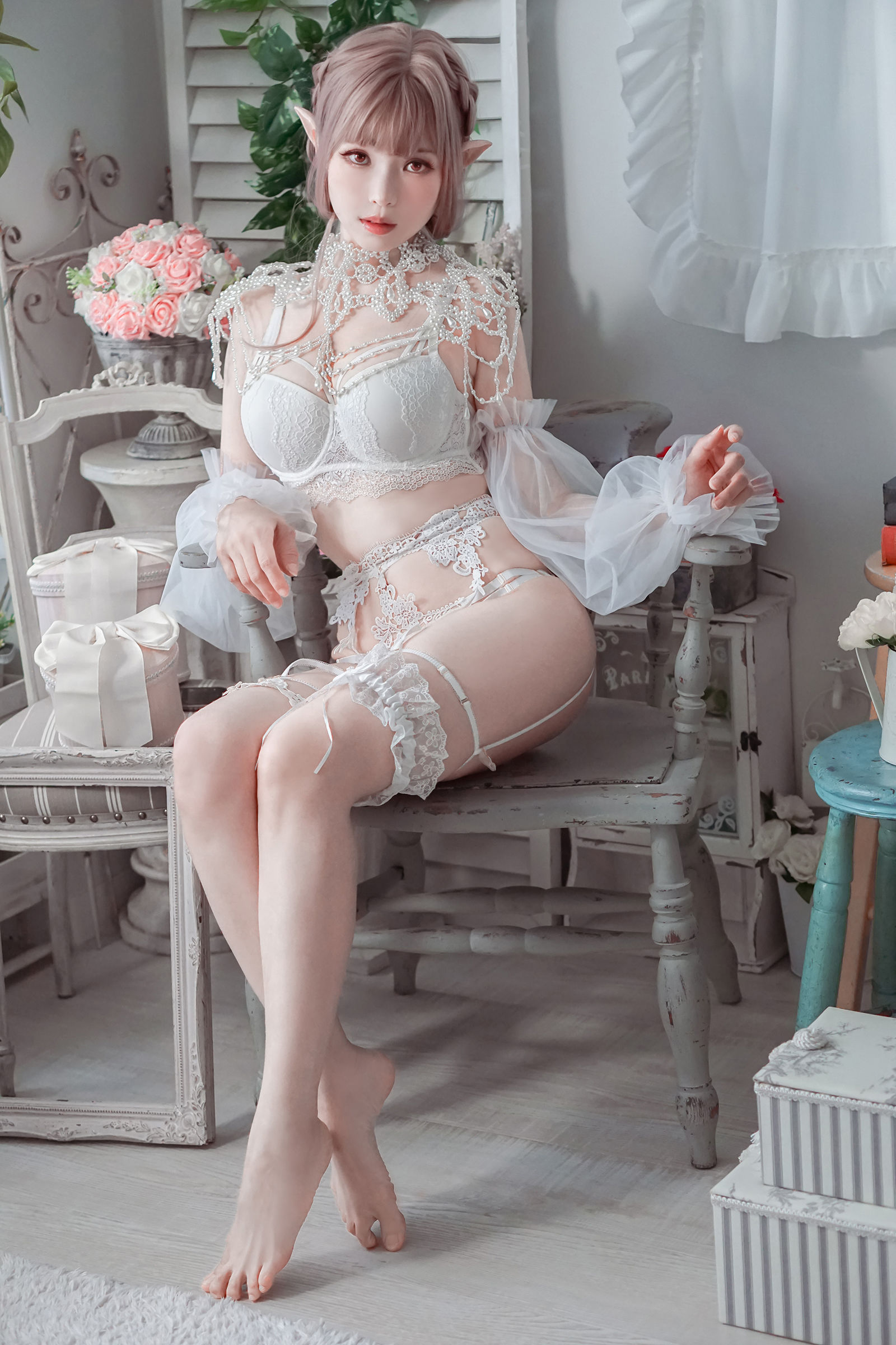 [福利COS] Ely_eee(ElyEE子) - Bride & Lingerie/(65P)