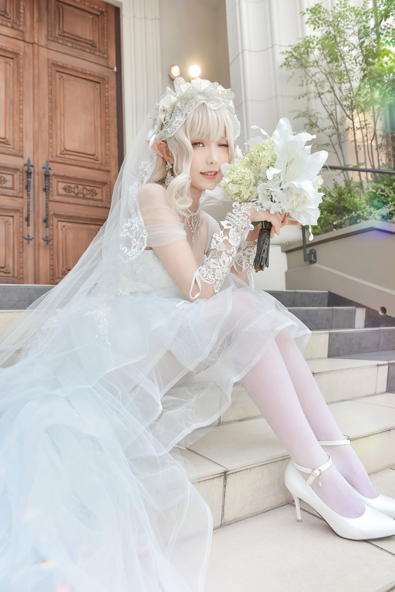 [福利COS] Ely_eee(ElyEE子) - Bride & Lingerie/(65P)