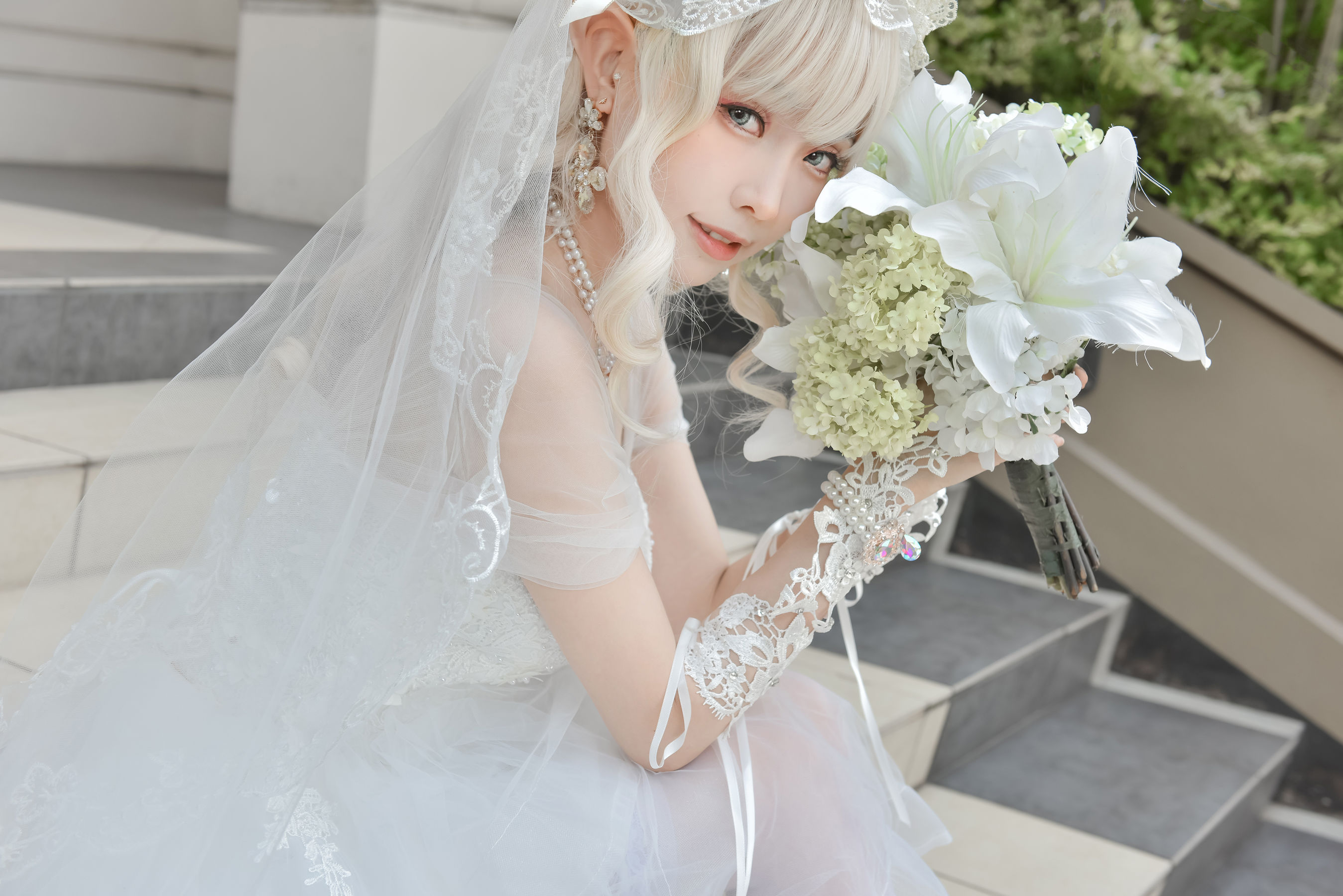 [福利COS] Ely_eee(ElyEE子) - Bride & Lingerie/(65P)