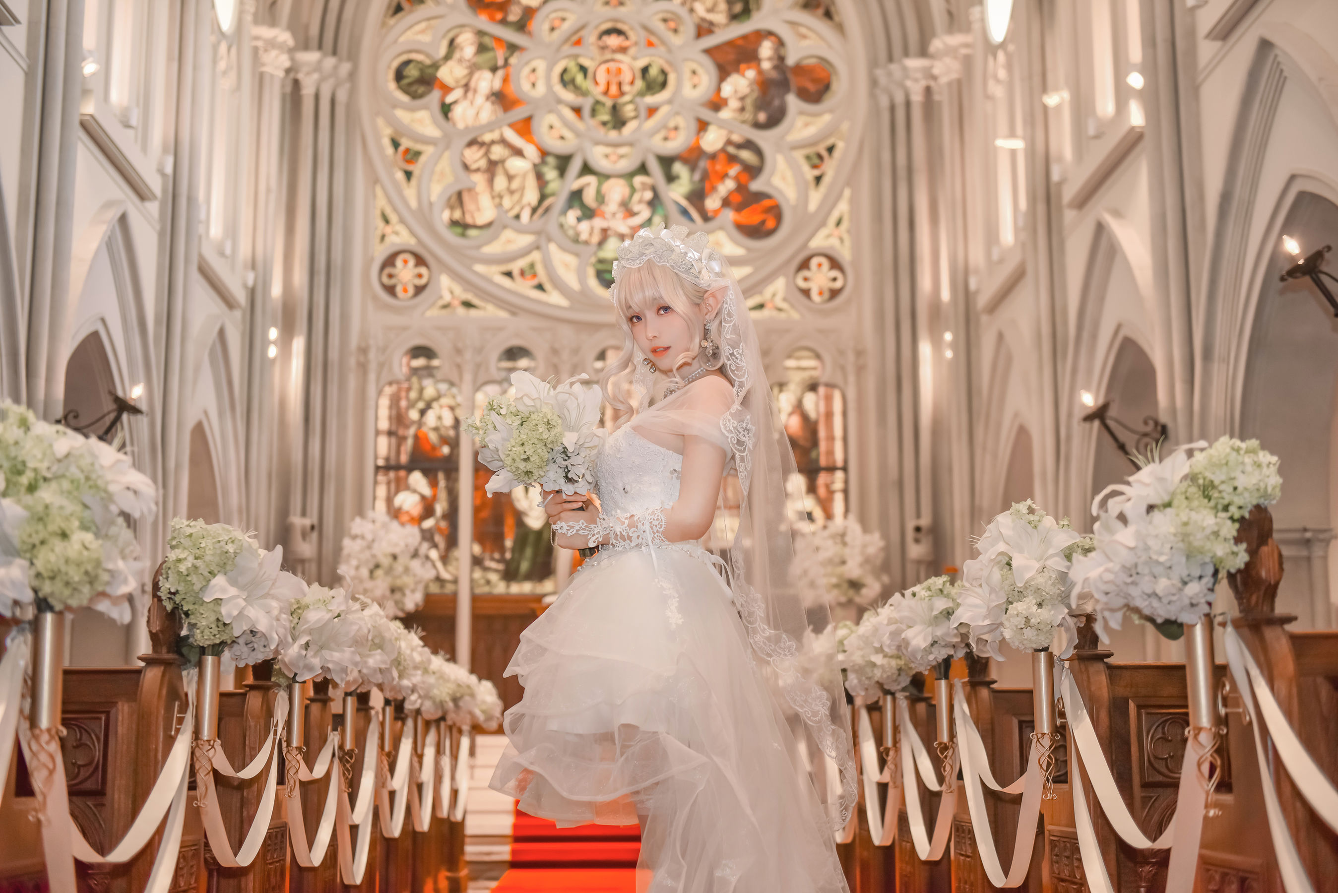 [福利COS] Ely_eee(ElyEE子) - Bride & Lingerie/(65P)