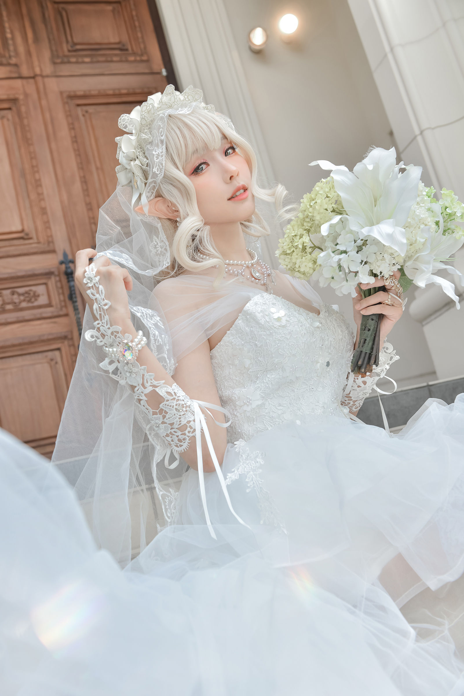 [福利COS] Ely_eee(ElyEE子) - Bride & Lingerie/(65P)