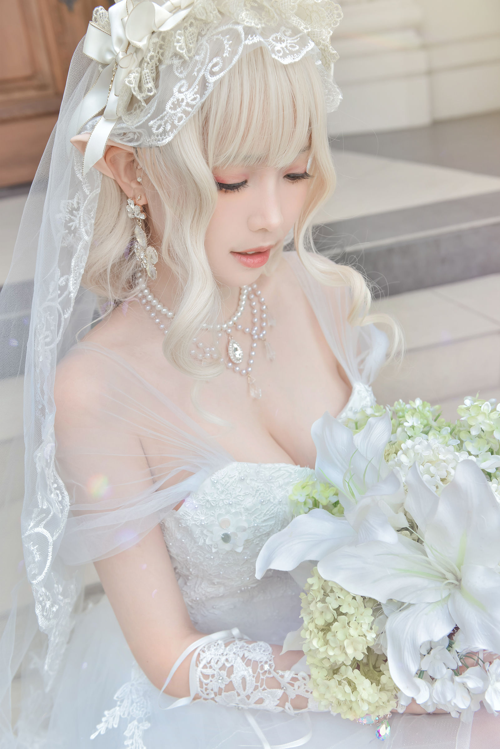 [福利COS] Ely_eee(ElyEE子) - Bride & Lingerie/(65P)