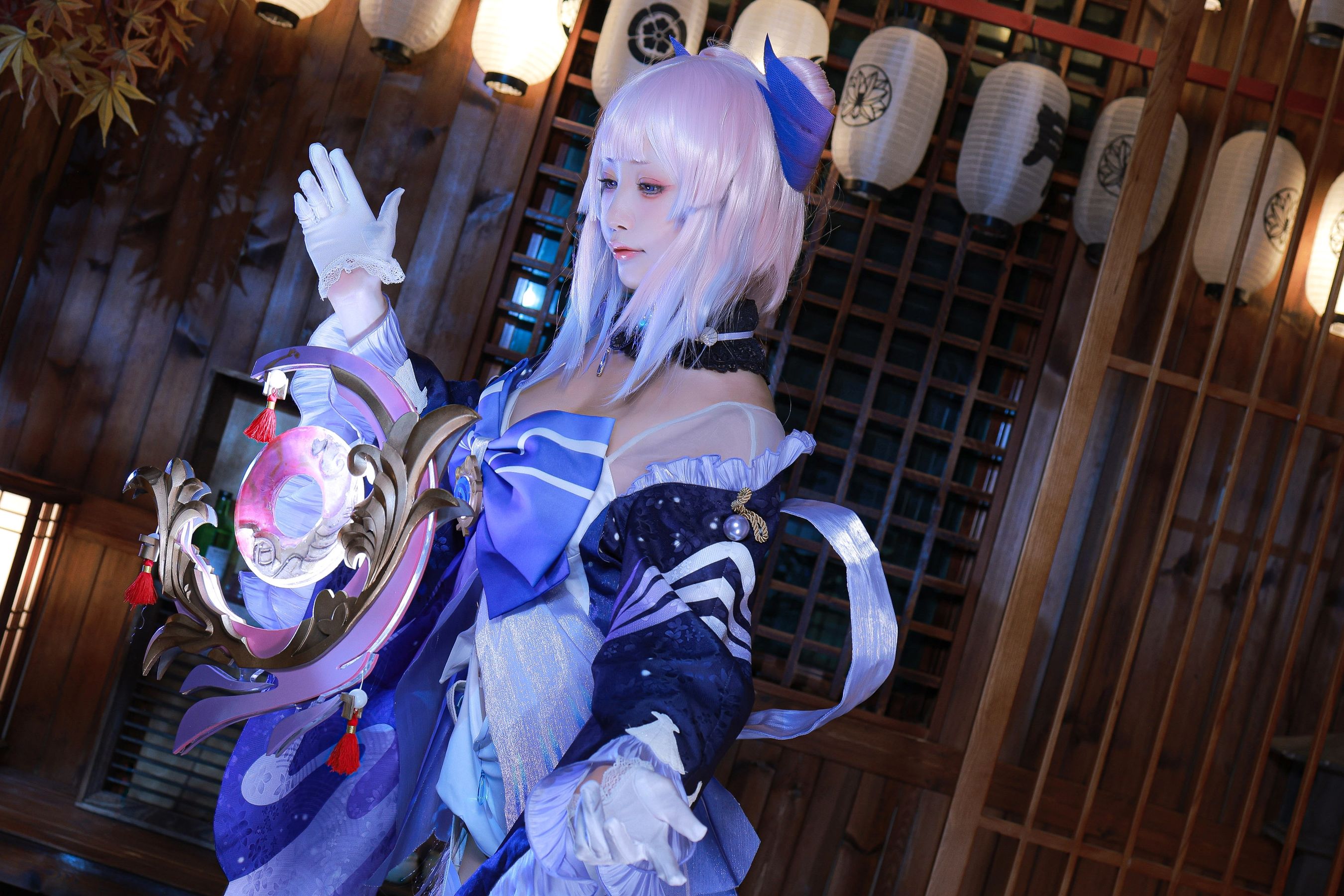 [福利COS] 动漫博主水淼aqua - 珊瑚宫心海/(50P)