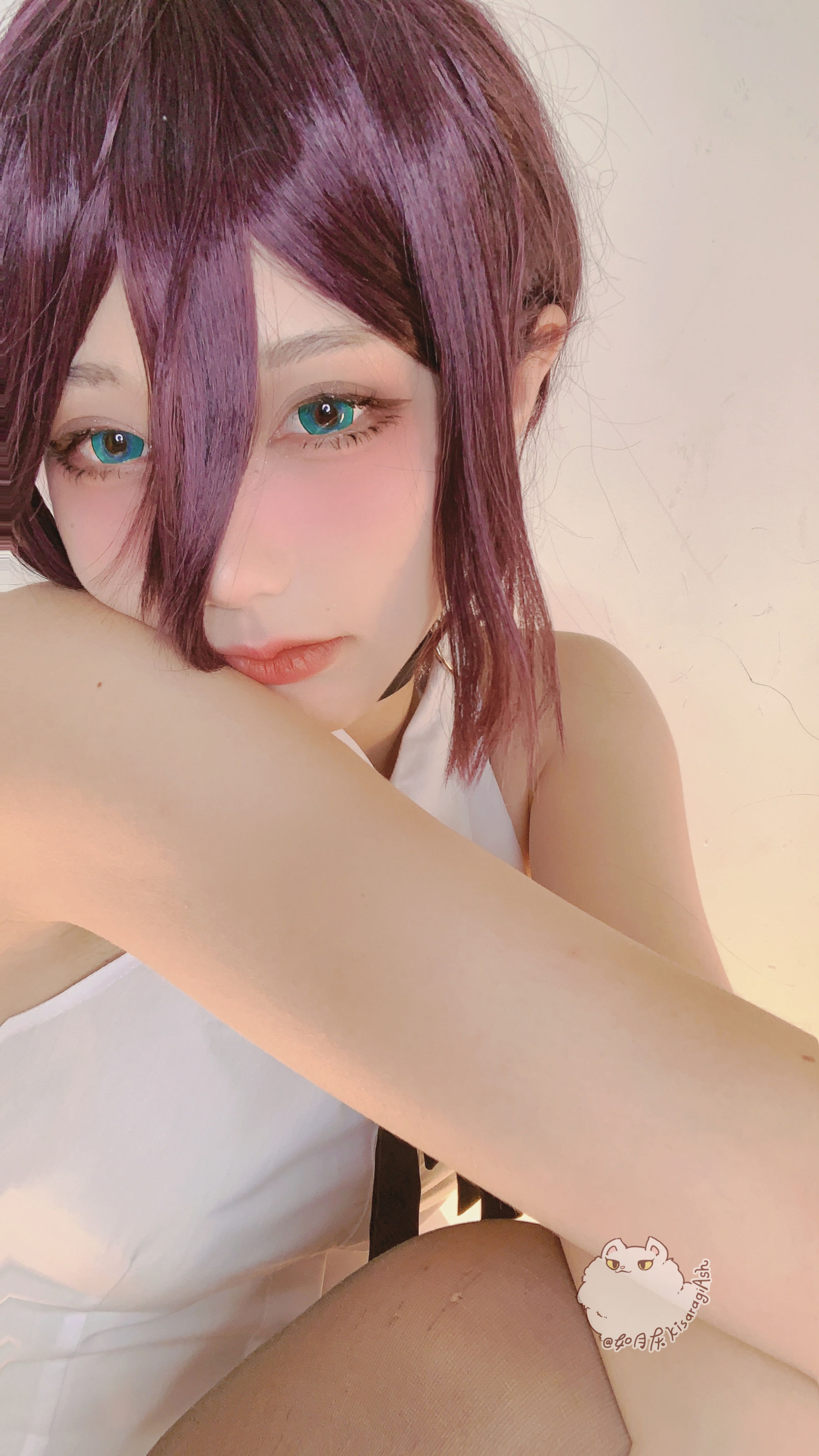 [福利COS] 动漫博主如月灰 - 电锯人REZE/(34P)