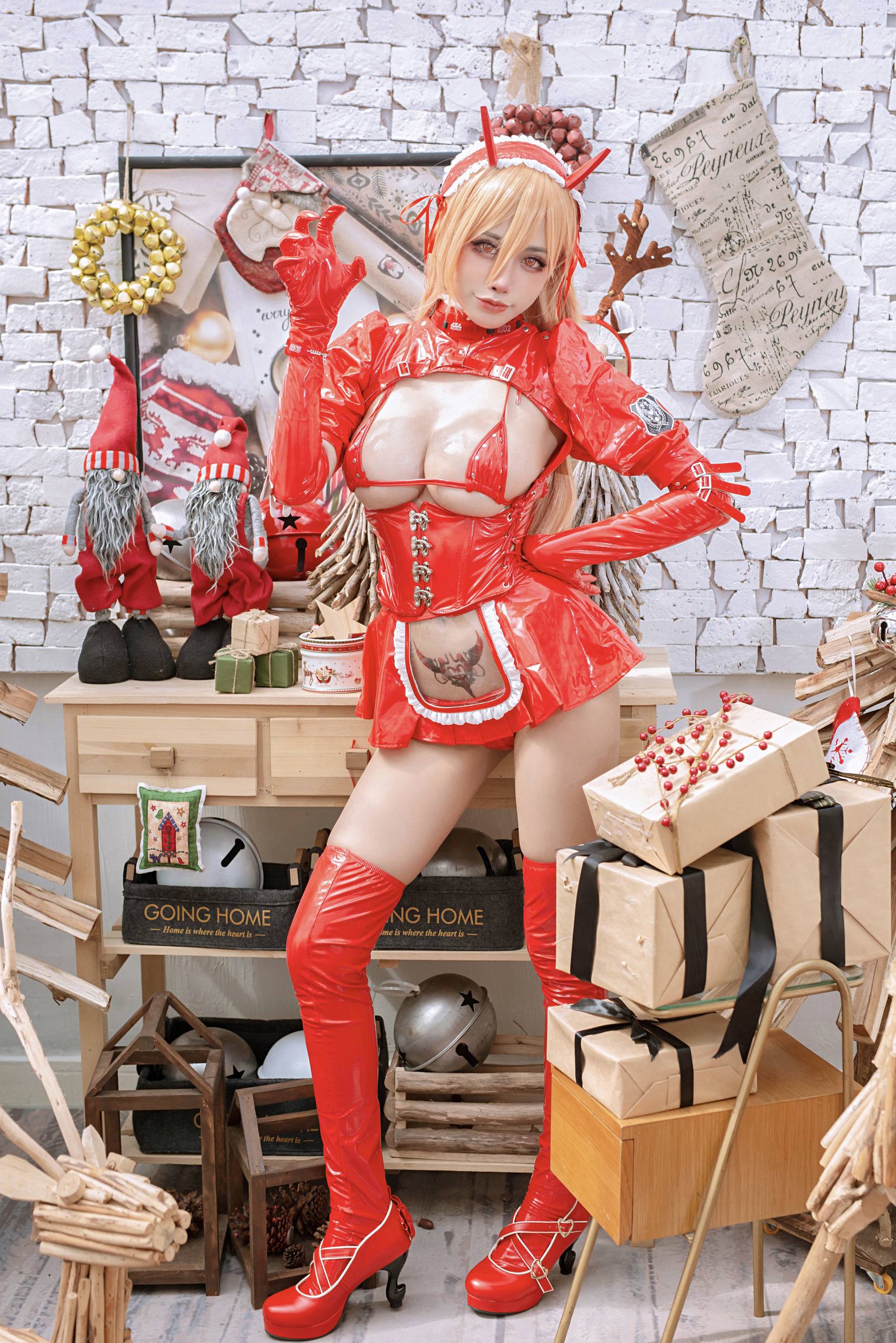 [福利COS] 日本性感萝莉Byoru - Powa Christmas/(51P)