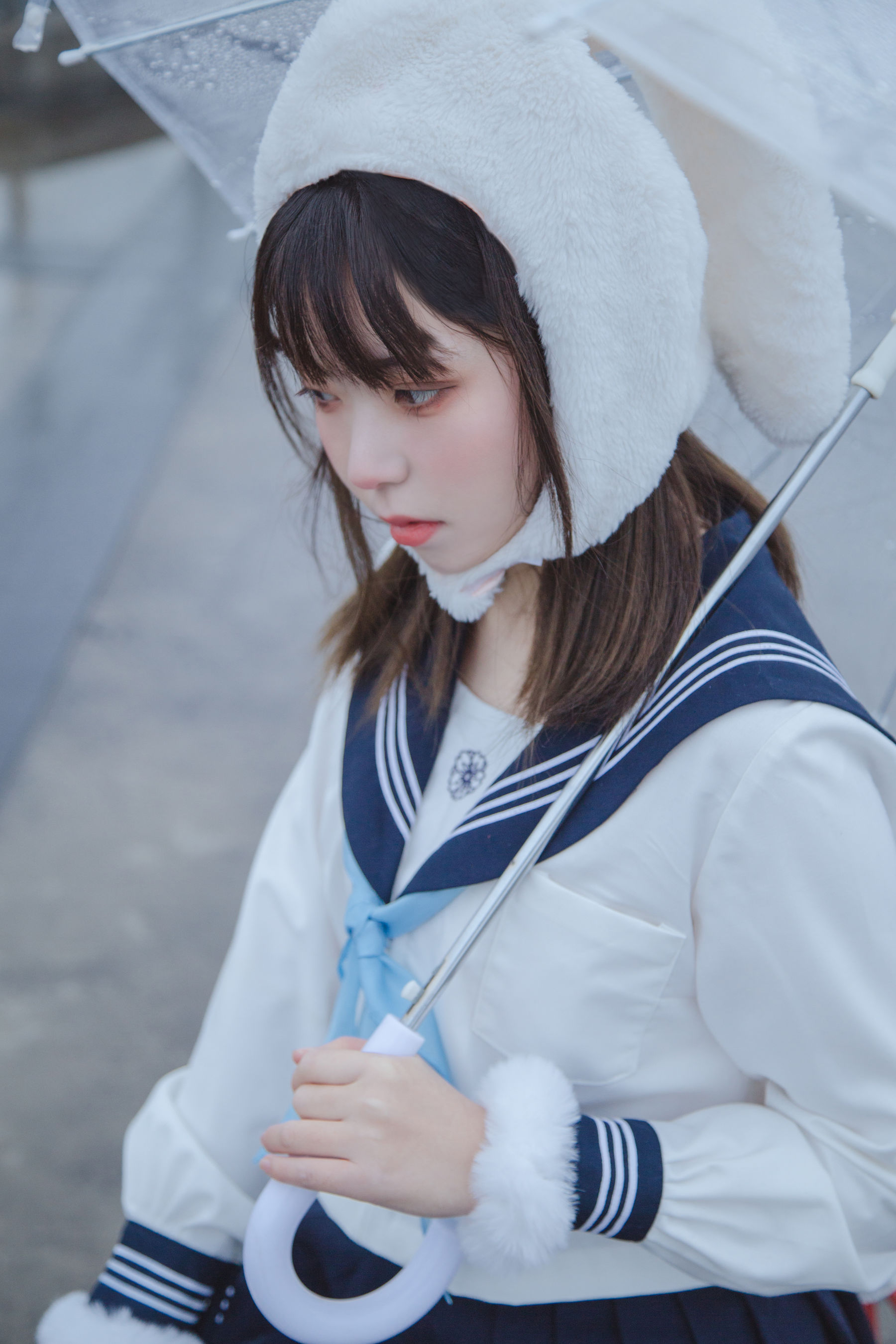 [福利COS] 可爱妹子Fushii_海堂 - 兔兔头/(24P)