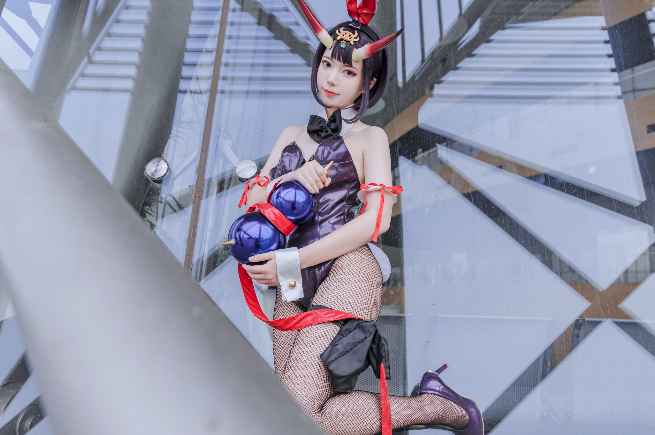 [福利COS] 可爱妹子Fushii_海堂 - 酒吞兔女郎/(31P)