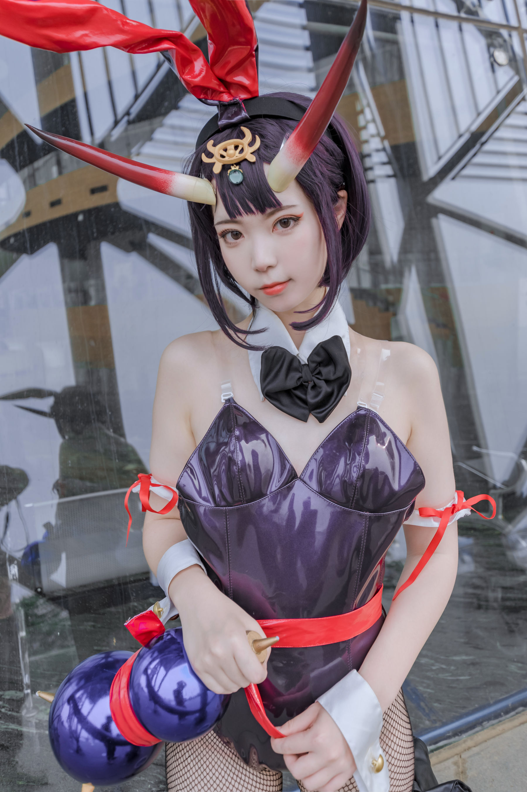 [福利COS] 可爱妹子Fushii_海堂 - 酒吞兔女郎/(31P)