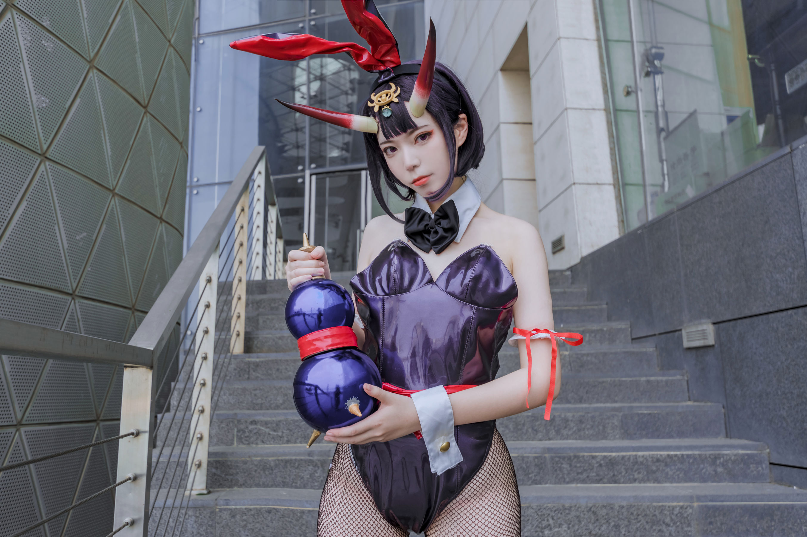 [福利COS] 可爱妹子Fushii_海堂 - 酒吞兔女郎/(31P)