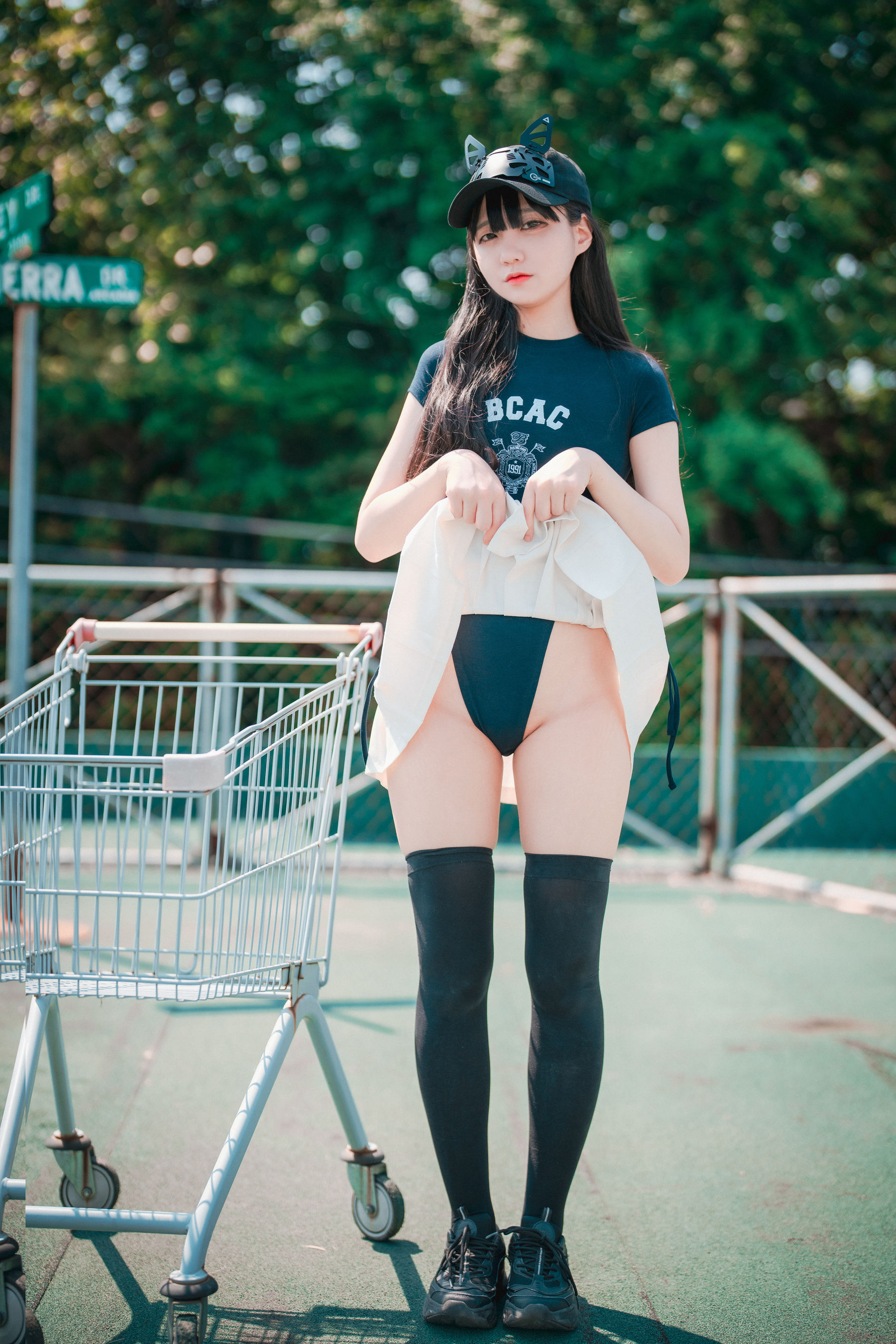 [DJAWA]  Jeong Jenny - Classic Athletic Girl in Navy Blue/(71P)