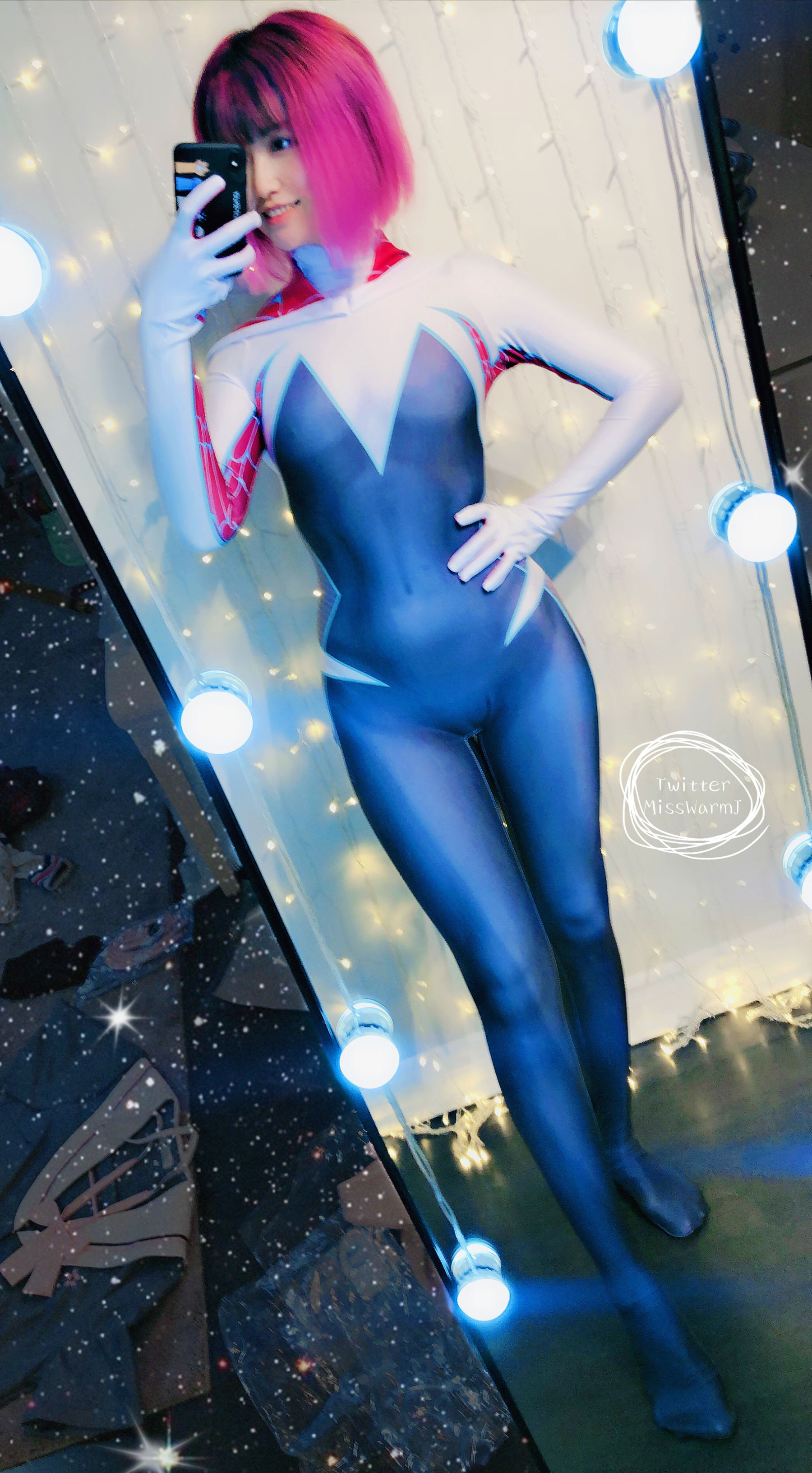 [福利COS] MisswarmJ - Spider Gwen/(43P)