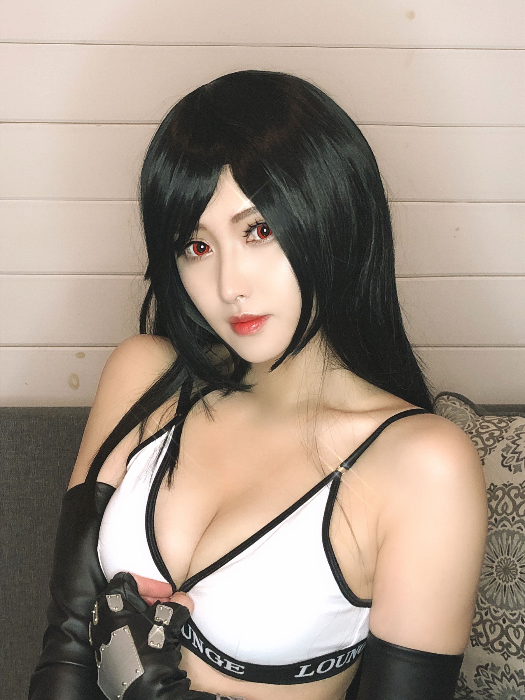 [福利COS] MisswarmJ - Tifa Phone Contents/(16P)