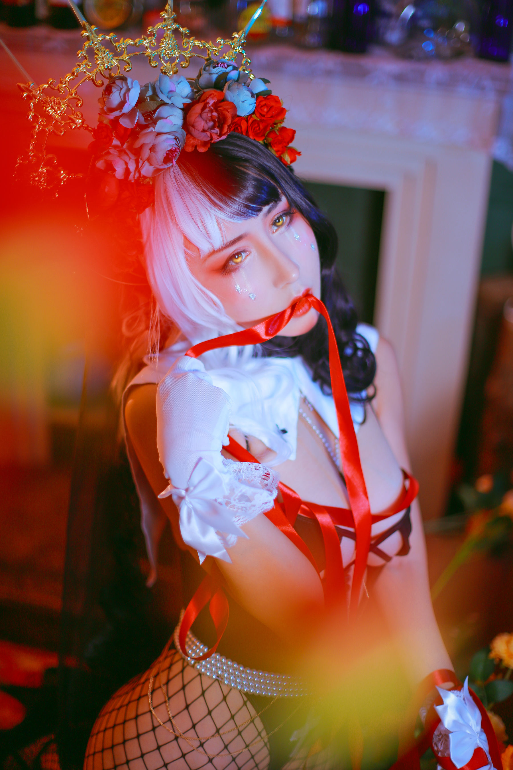 [福利COS] 云溪溪 - 奶桃 修女/(22P)