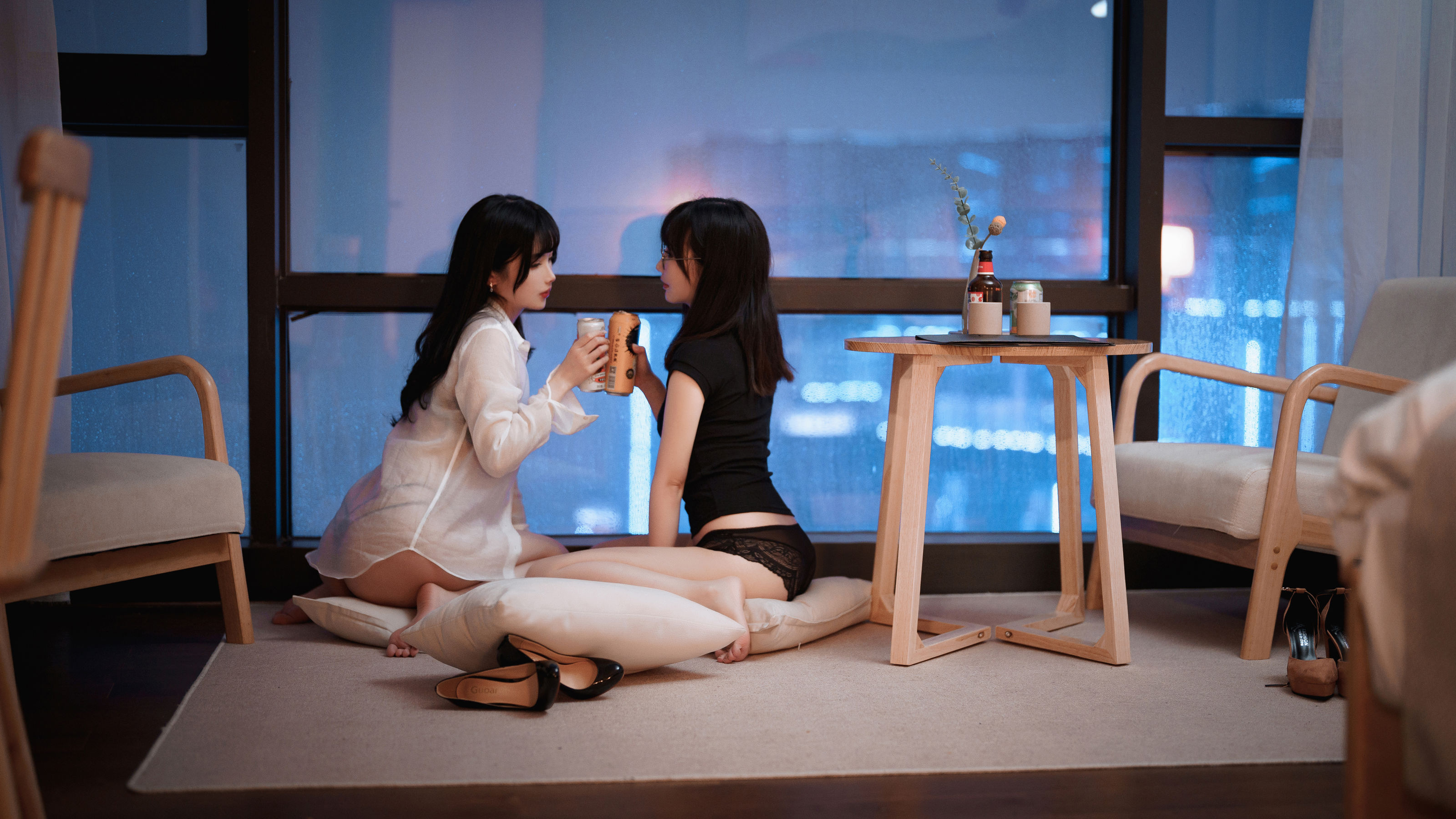 [福利COS] COS福利rioko凉凉子(肉扣热热子)&面饼仙儿 - OL百合/(50P)